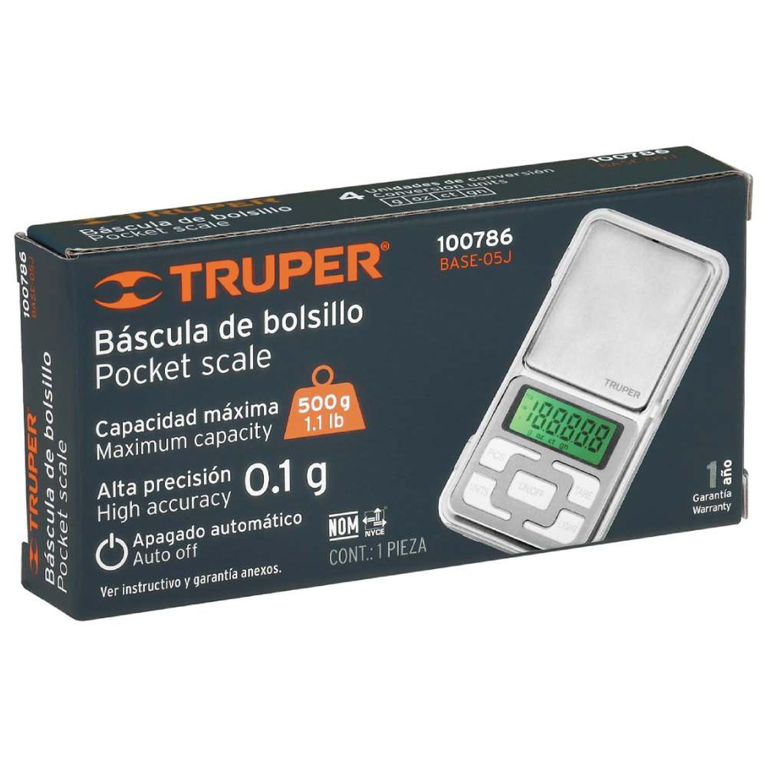 BALANZA ELECTRÓNICA 500 G TRUPER 100786 - 3