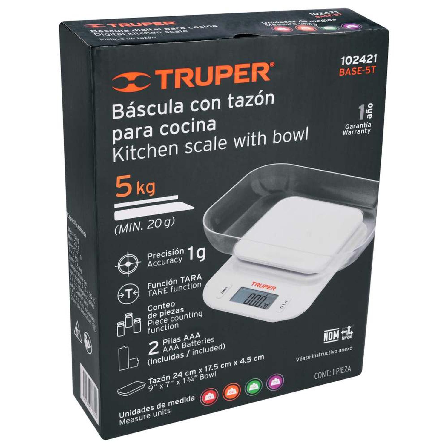 BALANZA DIGITAL 5 KG TRUPER 102421 - 3