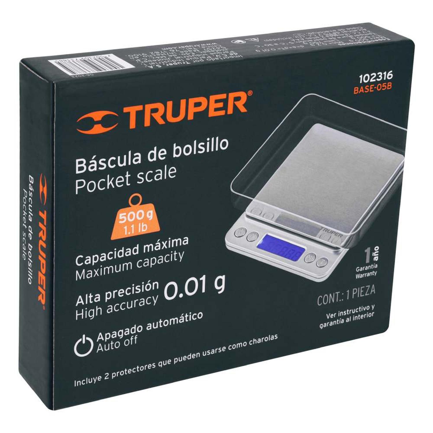 BALANZA ELECTRÓNICA 500 G TRUPER 102316 - 3