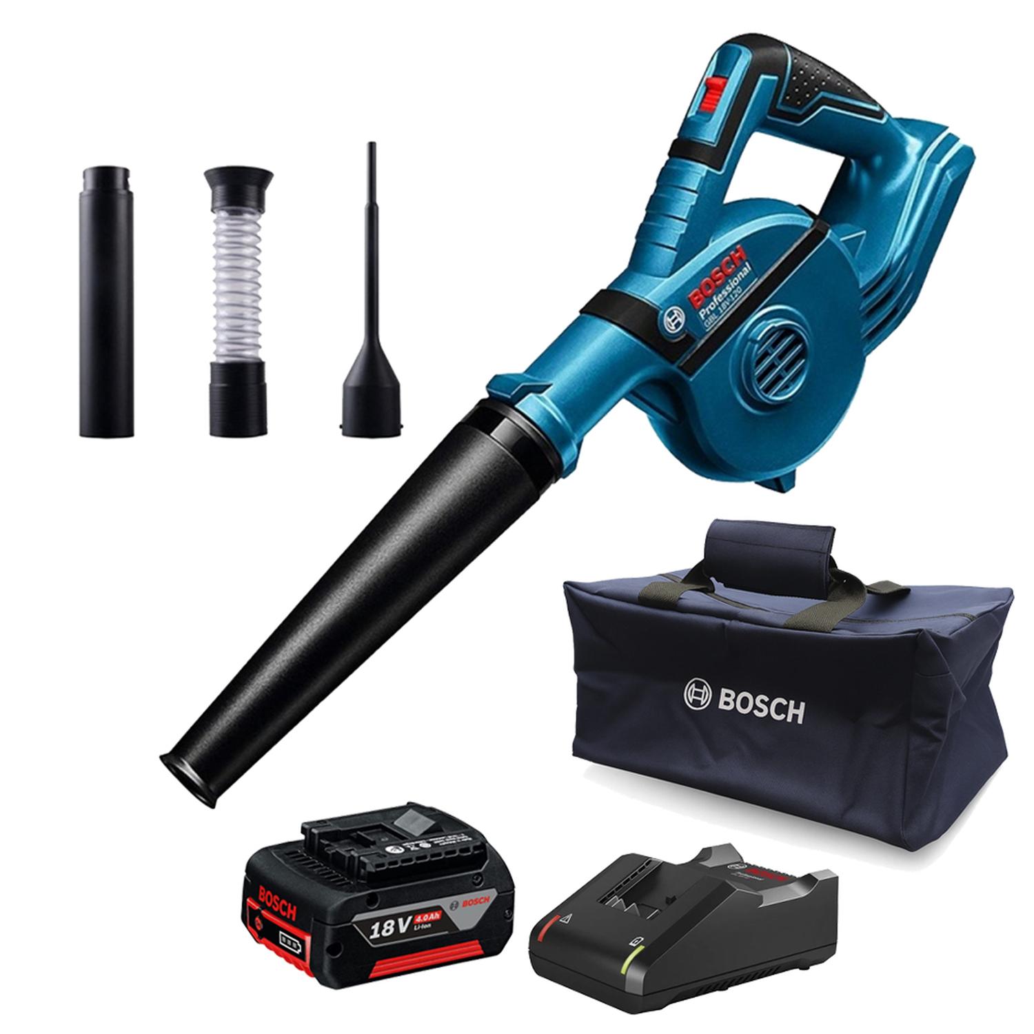 SOPLADORA 18V 4 ACCS + BATERÍA 4.0 AH + CARGADOR + BOLSO BOSCH 0615.A50.0CS-000 - 1