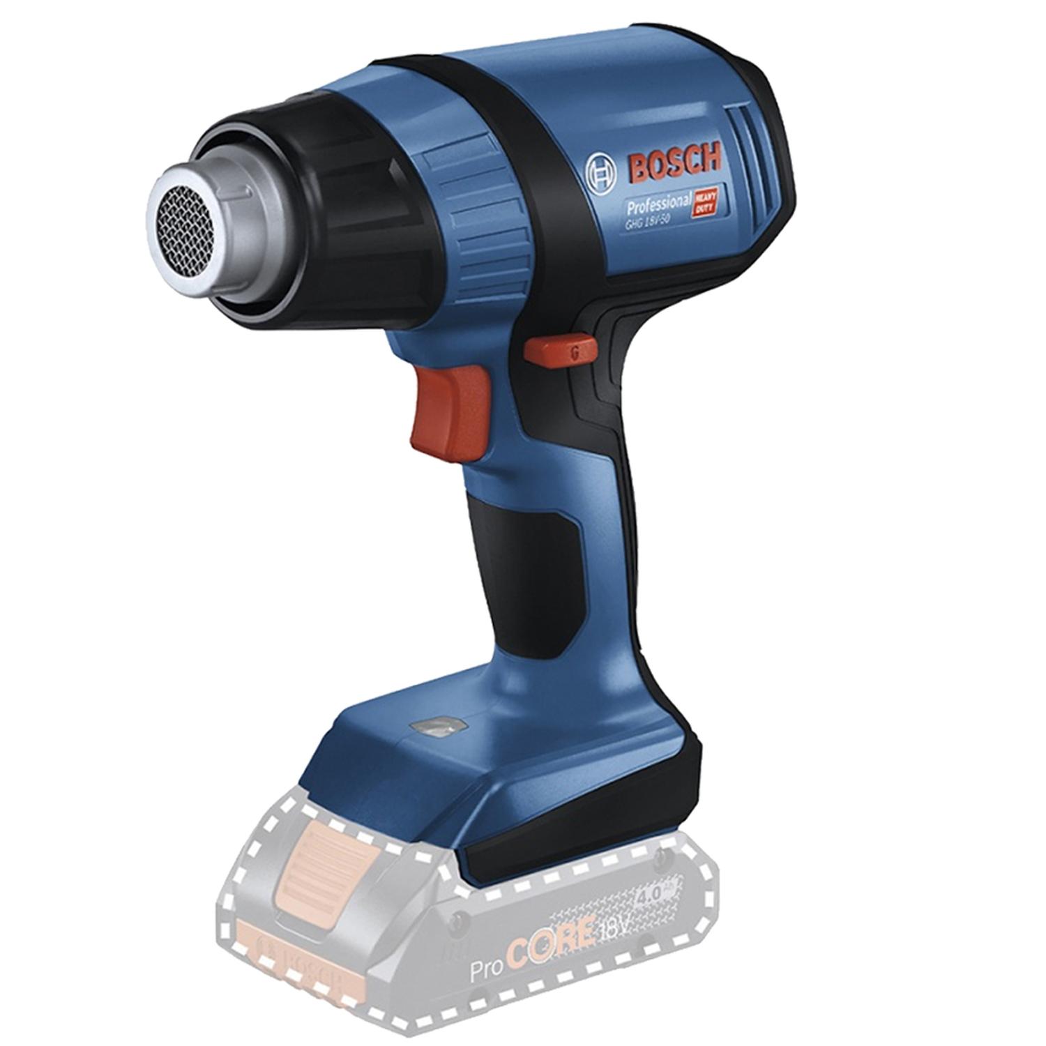 PISTOLA DE CALOR 18V 500 °C + BATERÍA 4.0 AH + CARGADOR + BOLSO BOSCH 0615.A50.0CN-000 - 2