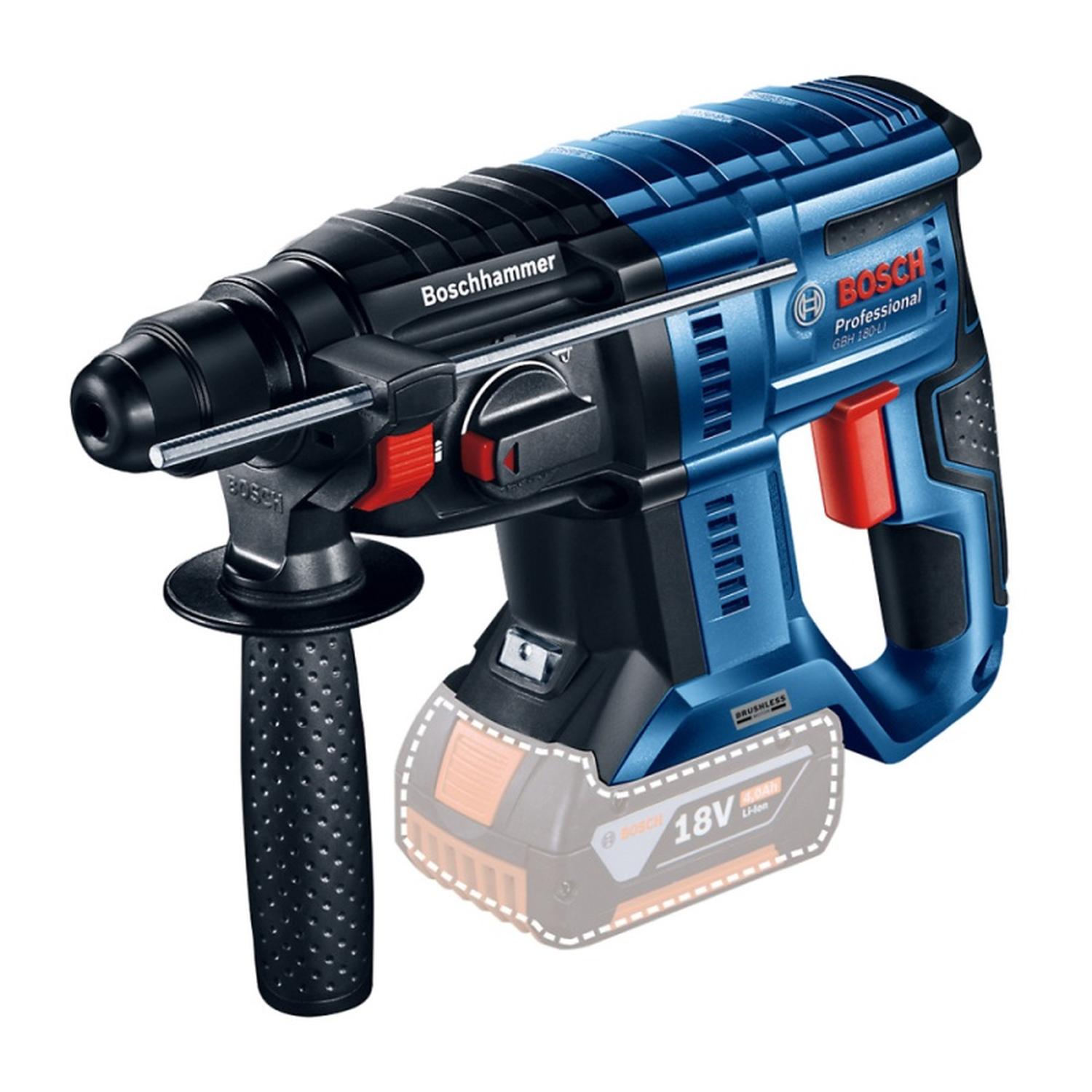 AMOLADORA 5' 2 BAT + ROTOMARTILLO SDS-PLUS 18V BRUSHLESS + LINTERNA BOSCH - 4