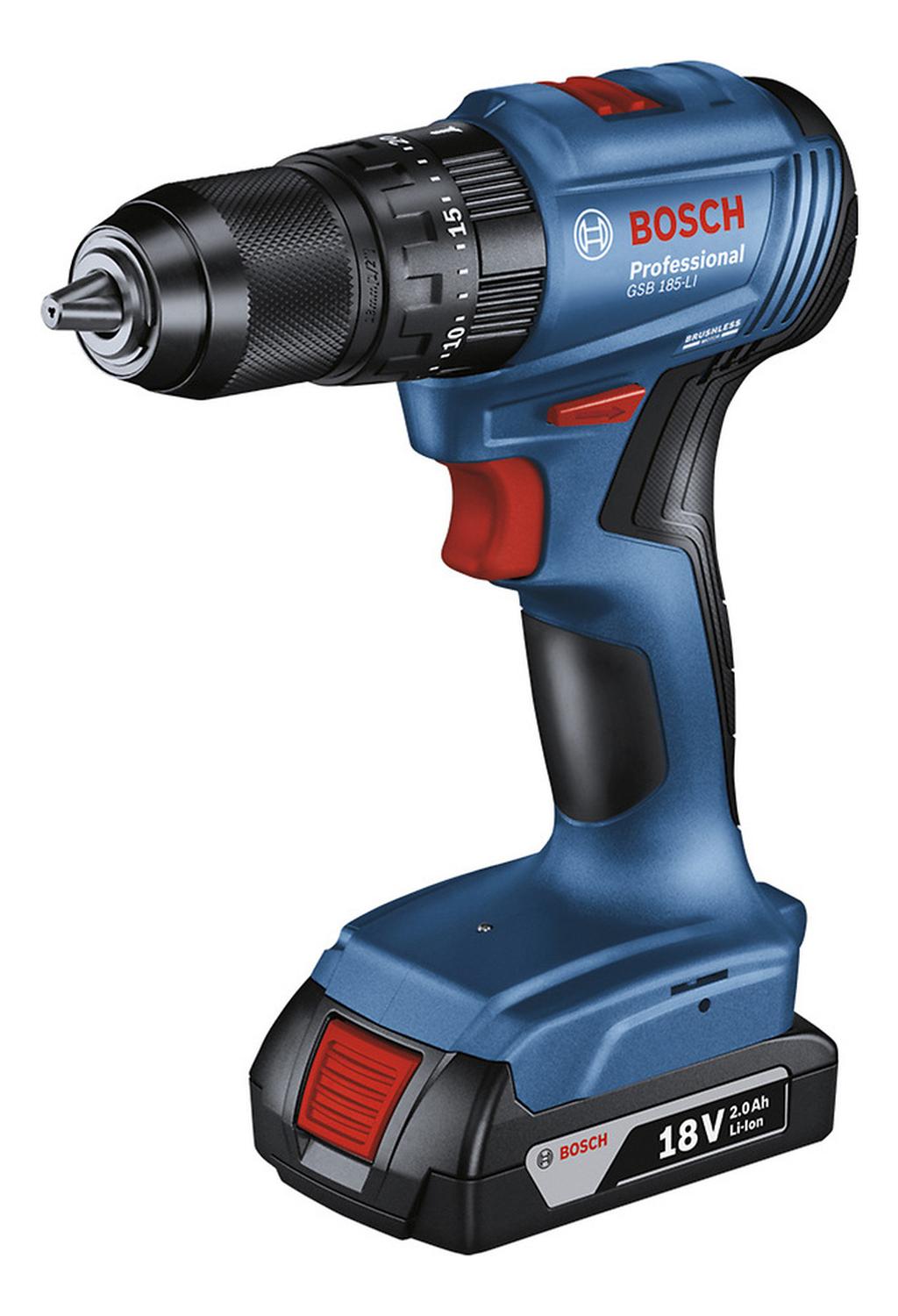 TALADRO PERCUTOR 13 MM 18V 2 BAT BOSCH GSB 185-LI - 2