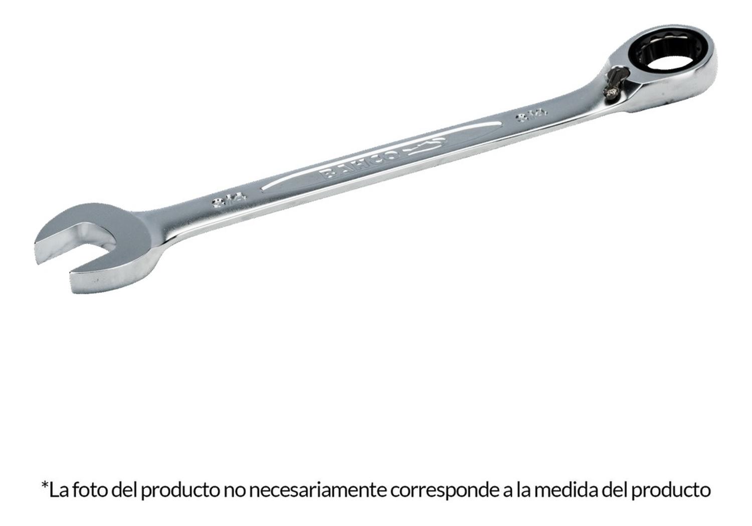 LLAVE MIXTA EN PULGADA ACABADO CROMADO CON RACHET 1/2 BAHCO - 1