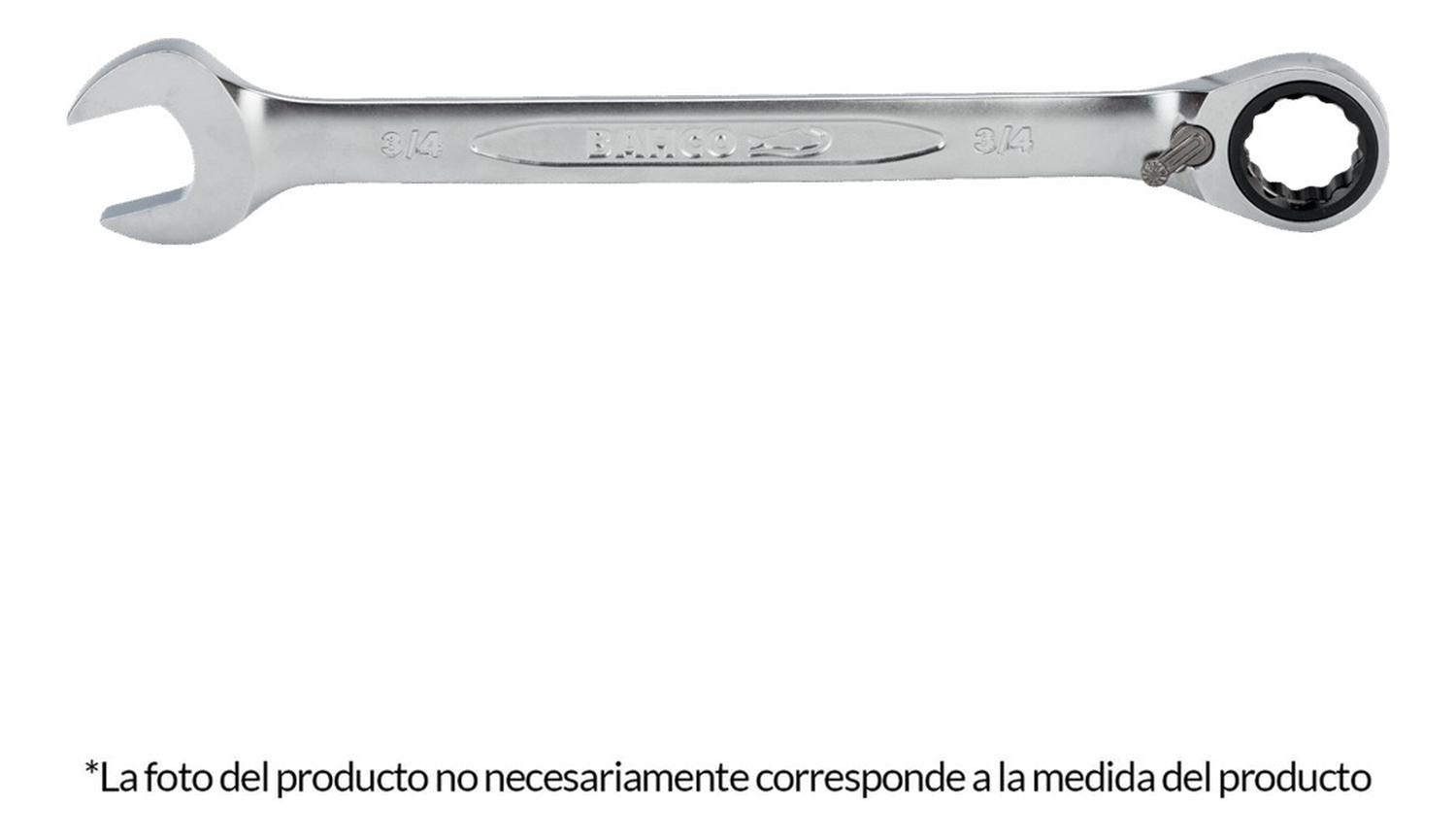 LLAVE MIXTA EN PULGADA ACABADO CROMADO CON RACHET 1/2 BAHCO - 2
