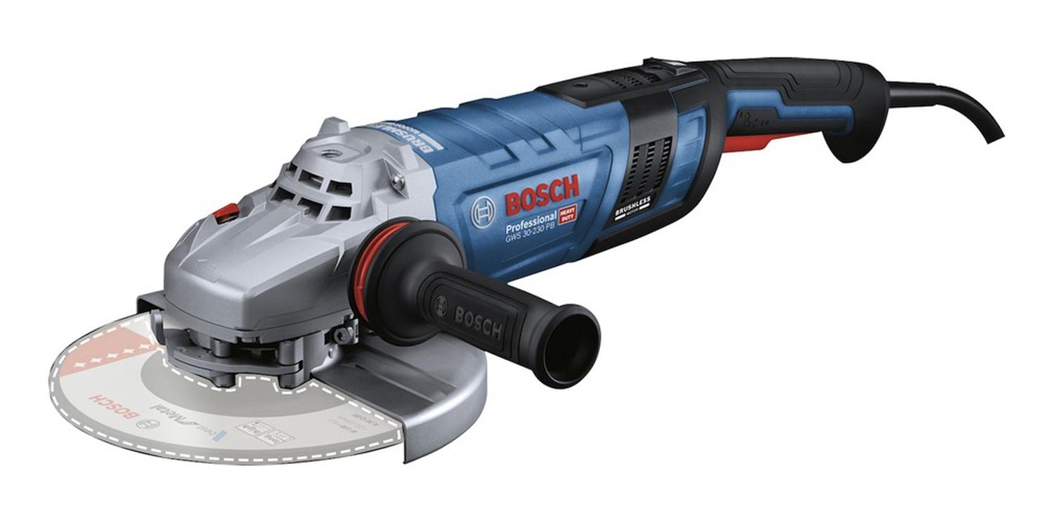 ESMERIL ANGULAR 9 2800W BRUSHLESS C.C. BOSCH GWS 30-230 PB - 1