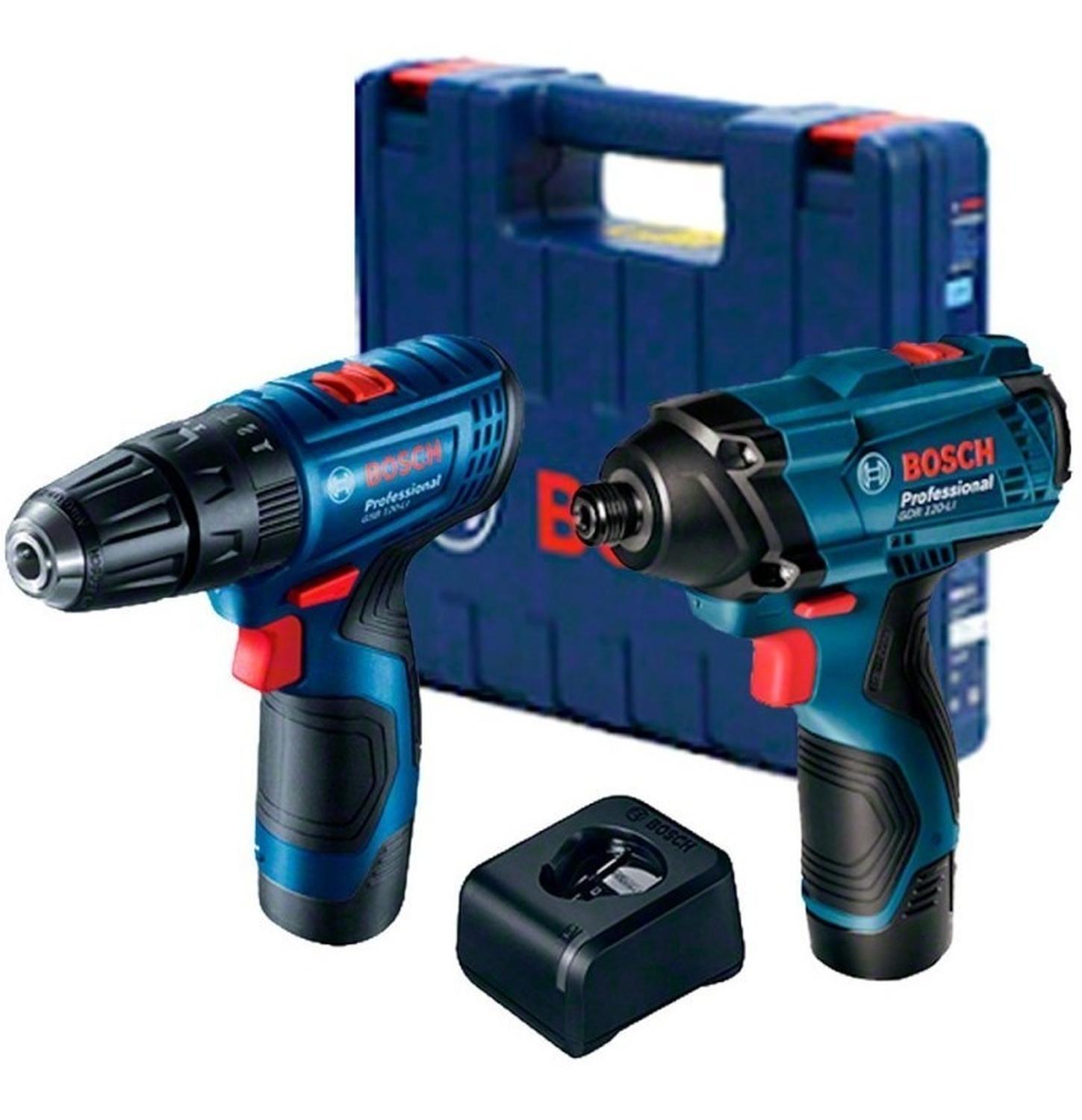 TALADRO ATORNILLADOR GSR 120 + IMPACTO GDR 120 BOSCH 12V - 1