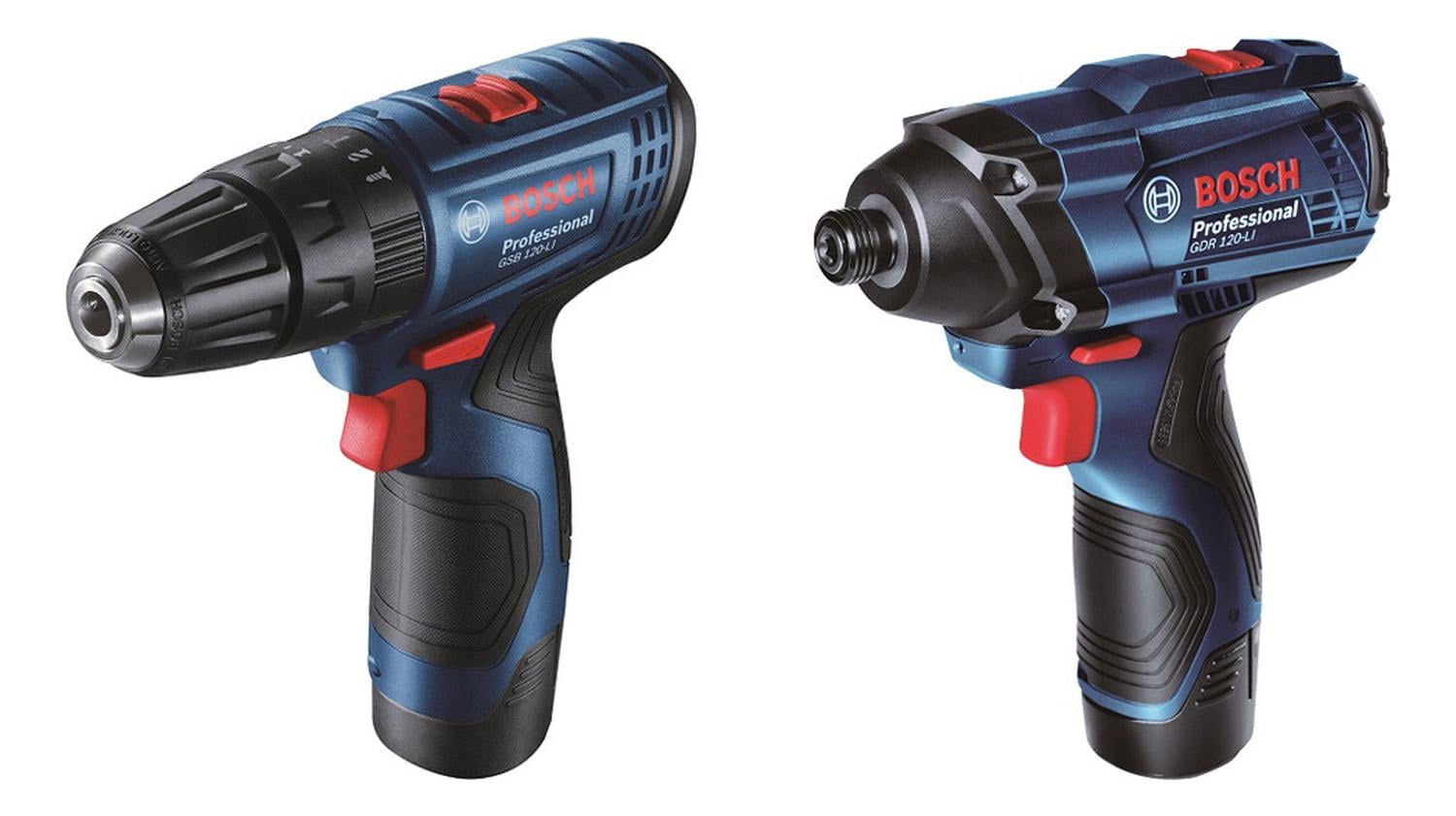 TALADRO PERCUTOR GSB 120 + IMPACTO GDR 120 BOSCH 12V - 1