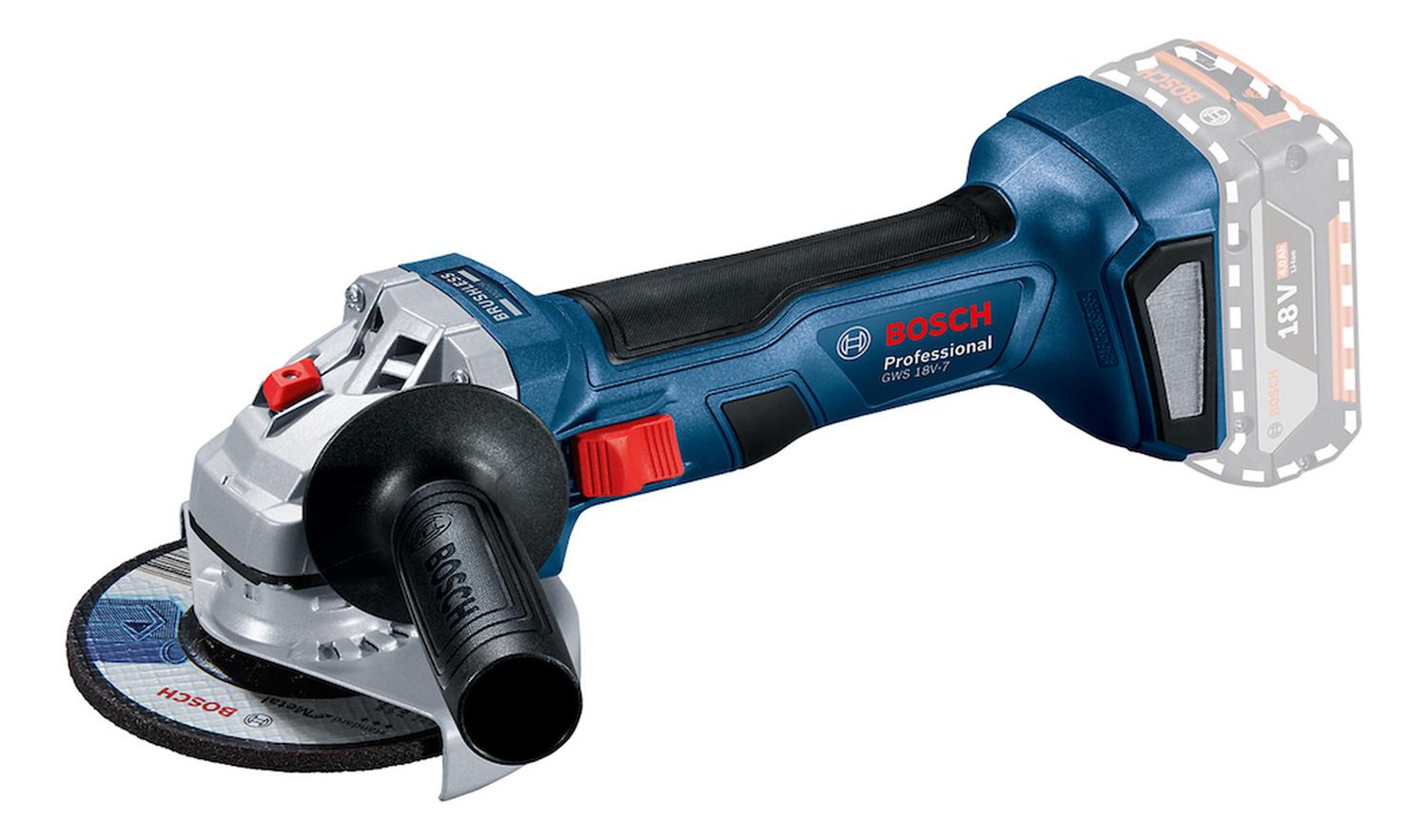 TALADRO PERCUTOR 1/2 + AMOLADORA 5 + 2 BAT Y CARG BOSCH - 3