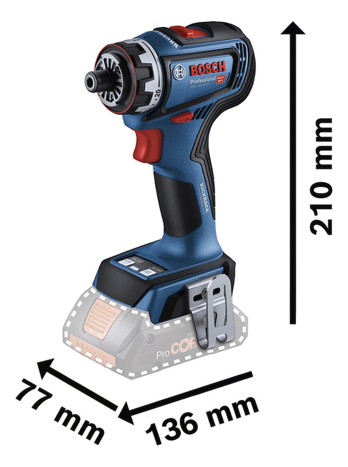 TALADRO ATORNILLADOR 1/2 18V BARETOOL BOSCH GSR 18V-90 FC - 6