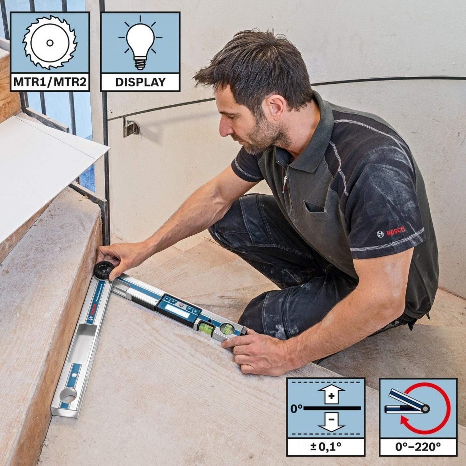 MEDIDOR DE ANGULOS DE 0-220 GRADOS BOSCH GAM 220 MF - 3