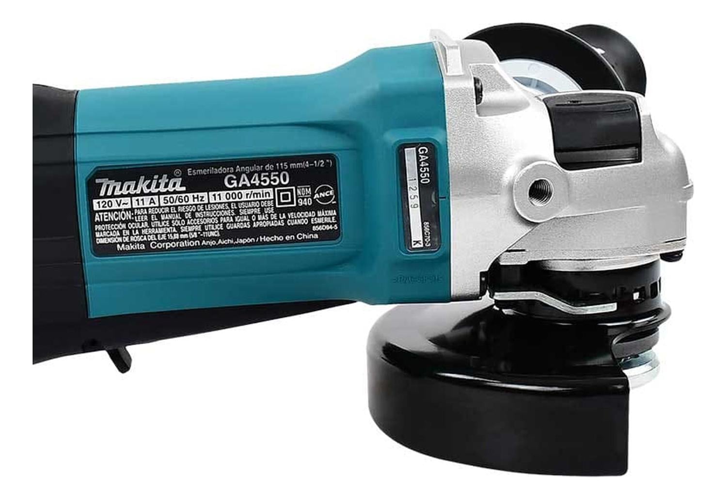 AMOLADORA ANGULAR 4 1/2 1300W 11000 RPM MAKITA GA4550 - 5