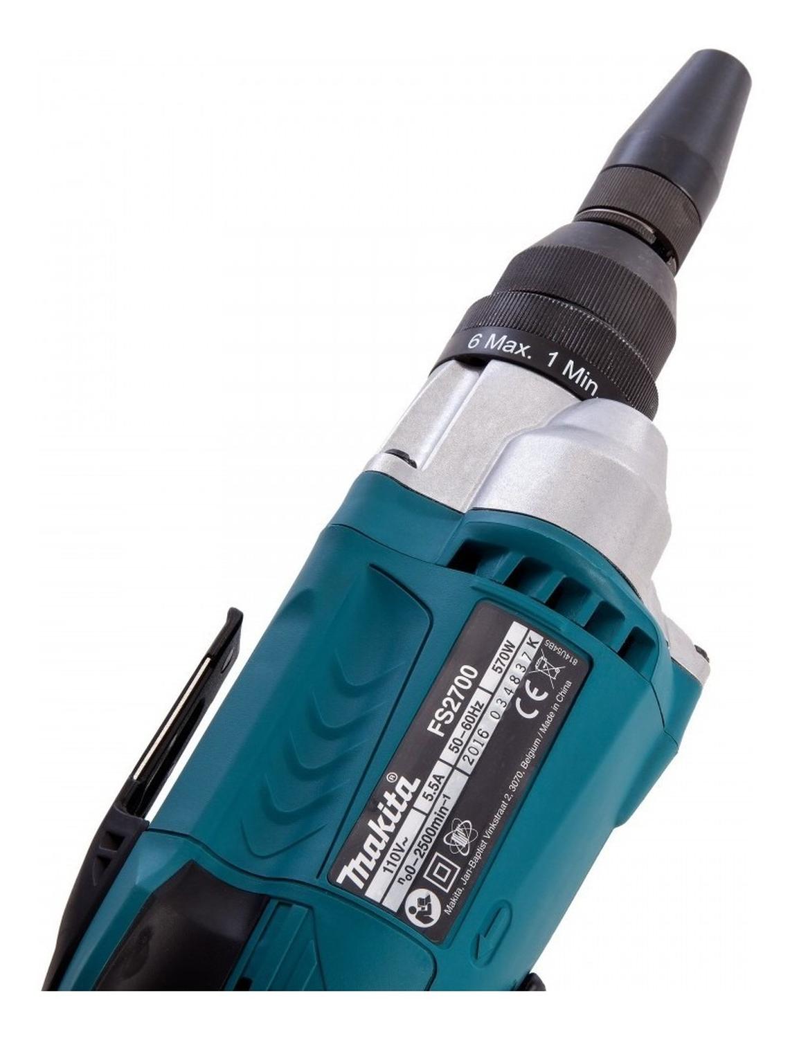 ATORNILLADOR DRYWALL 1/4 2500 RPM LED TORQUE 6 FS2700 MAKITA - 3