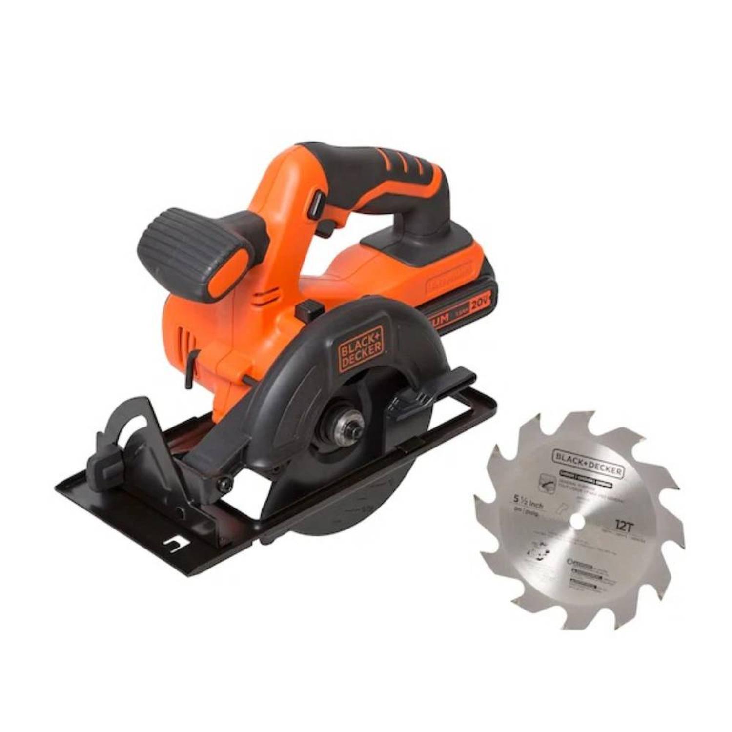 TALADRO ATORNILLADOR + SIERRA CIRCULAR 20V MAX + 1 BAT. Y CARG BLACK Y DECKER BDCD220CS - 3