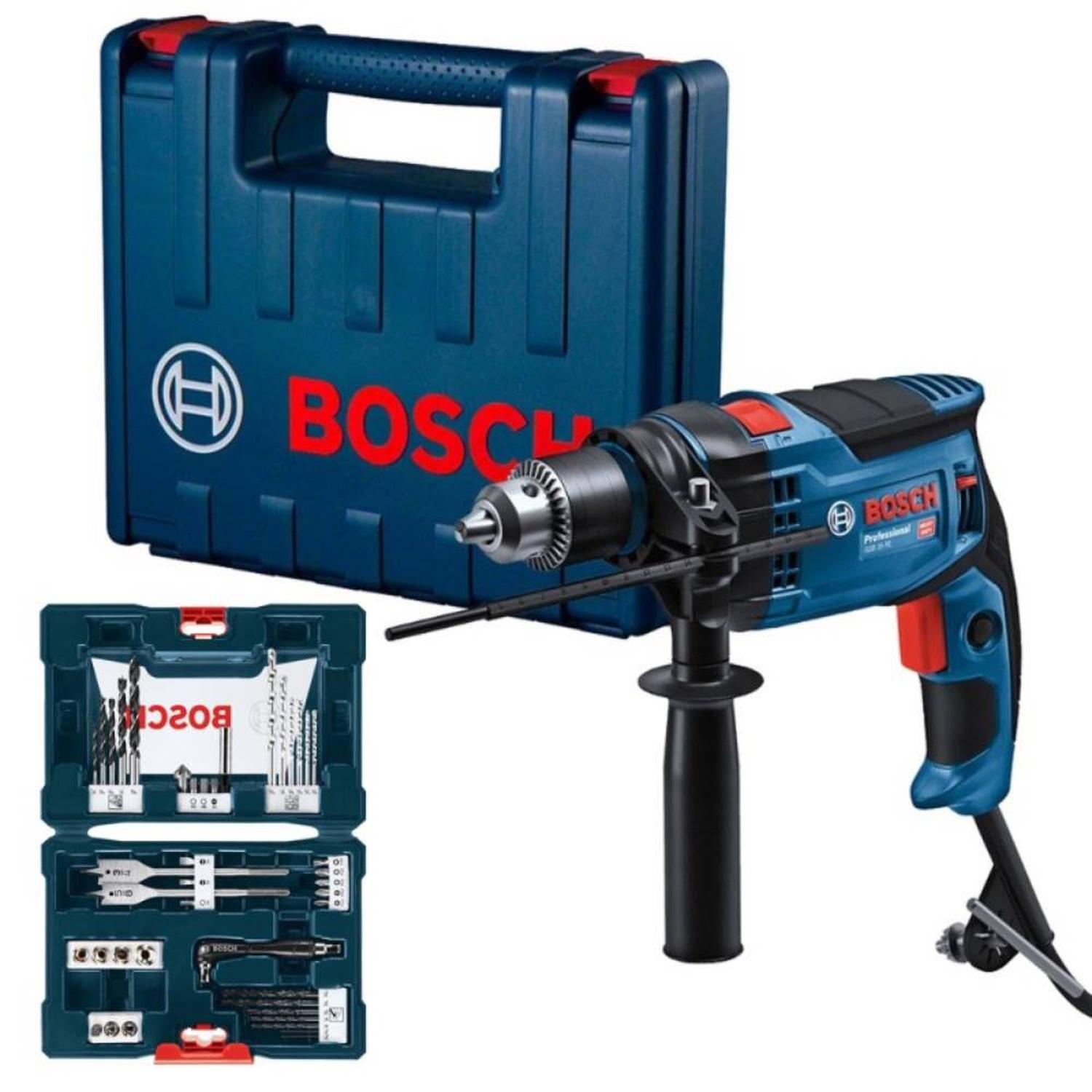TALADRO PERCUTOR 1/2' 750W GSB 16 RE + SET DE ACCESORIOS 41 PIEZAS BOSCH 0615.A00.2G7-000 - 2