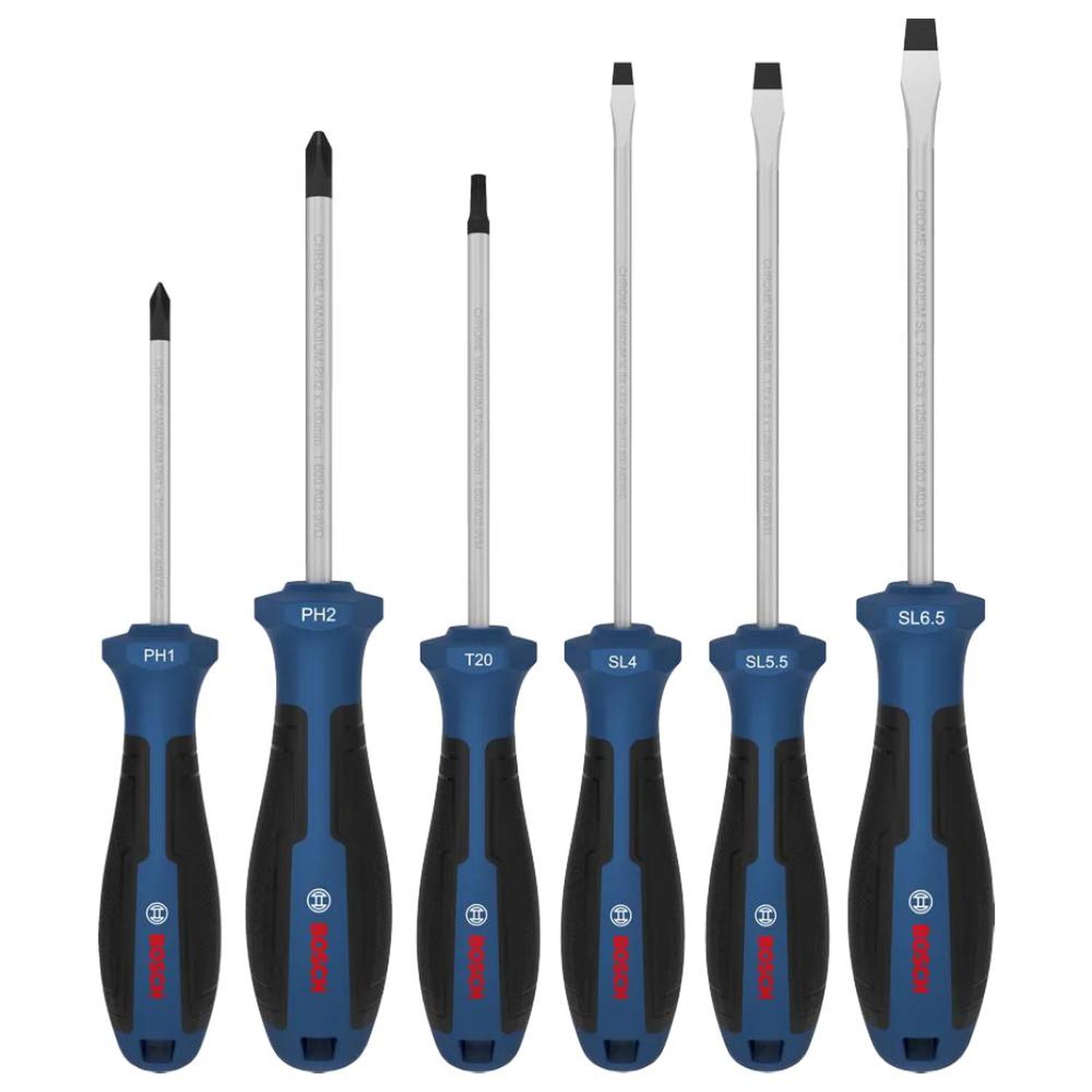 JUEGO DESTORNILLADOR PH/TX/SL 6 PZ BOSCH 1600.A03.9PJ-000 - 1