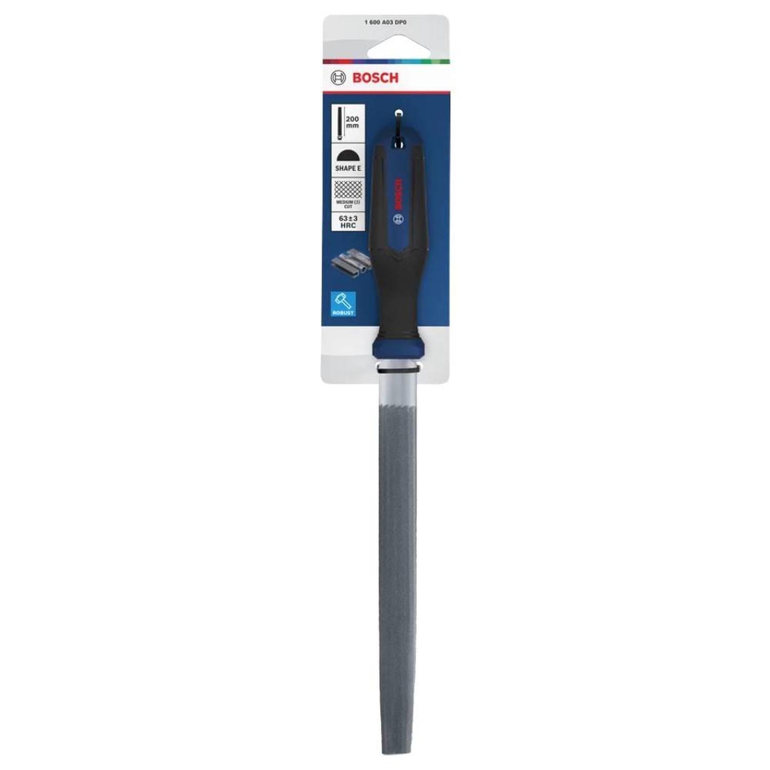 LIMA REDONDA BASTARDA MEDIA CAÑA 20MM X 200 MM BOSCH 1600.A03.DP0-000 - 2