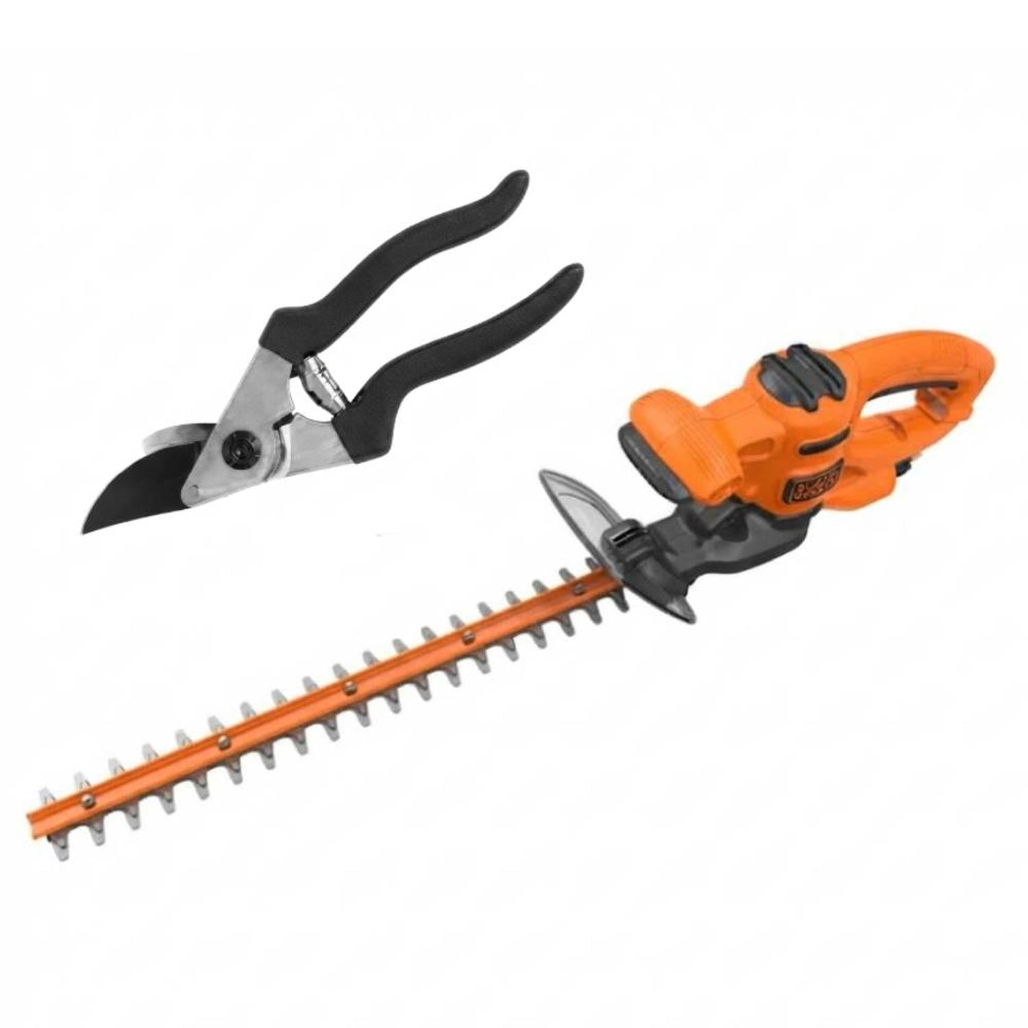 CORTASETO 18' (46 CM) 420W 13MM + TIJERA DE PODA BLACK+DECKER BEHT201K-B2 - 1
