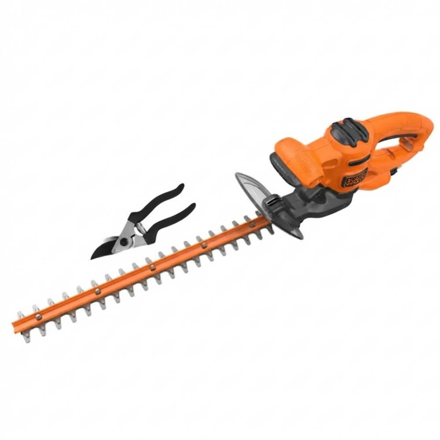 CORTASETO 18' (46 CM) 420W 13MM + TIJERA DE PODA BLACK+DECKER BEHT201K-B2 - 4