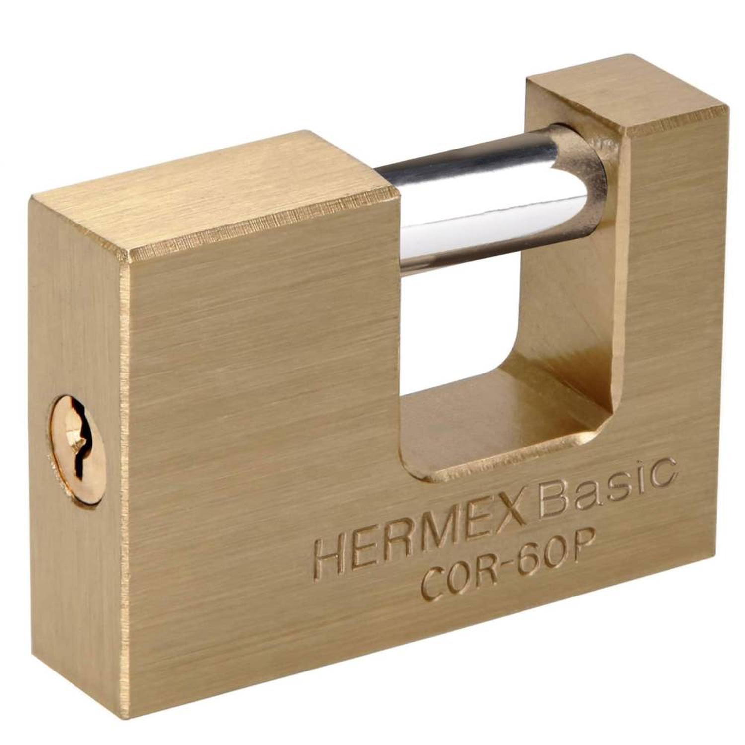 CANDADO DE HIERRO 60MM ANTIPALANCA CON LLAVE TRADICIONAL HERMEX 22518 - 1