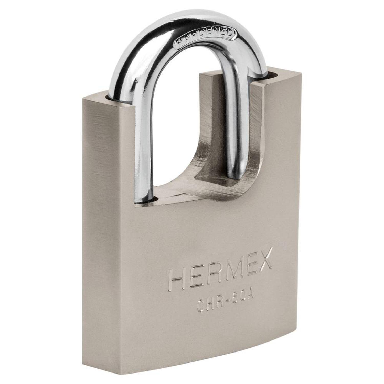 CANDADO DE HIERRO 60 MM ACORAZADO CON LLAVE ANTI-GANZUA NIVEL 6 HERMEX 43314 - 1