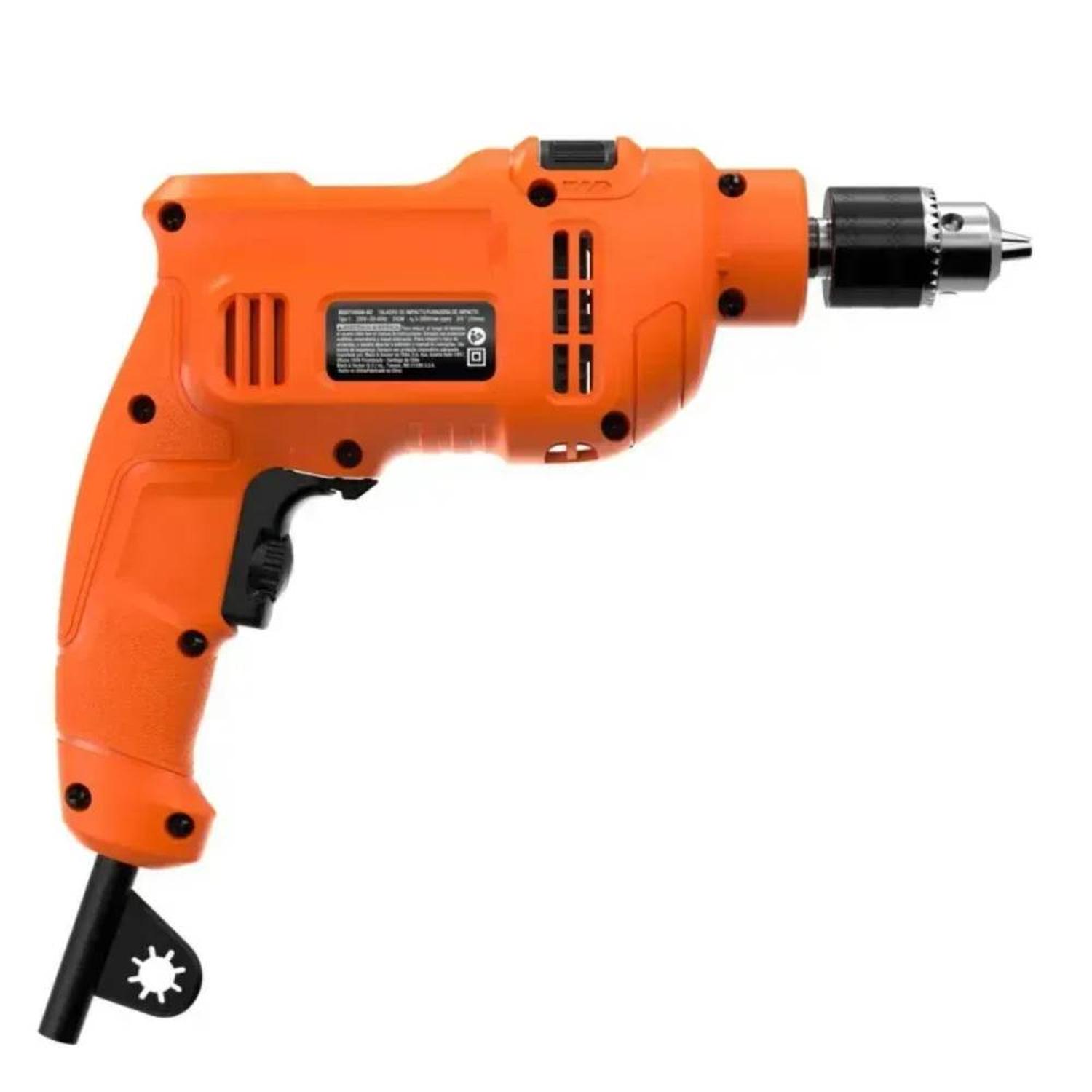 TALADRO PERCUTOR 550W 3/8' (10MM) 3000RPM BLACK + DECKER BED710550-B2 - 3
