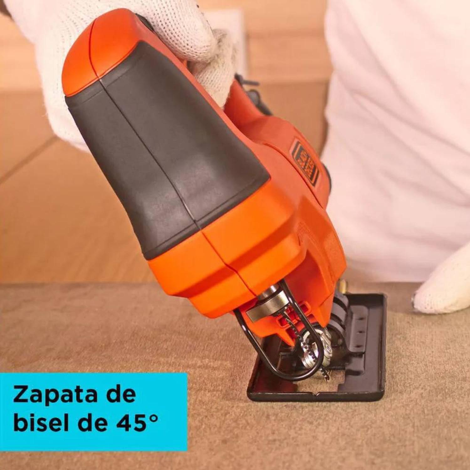 SIERRA CALADORA 400W 18 MM 3000 CPM BLACK + DECKER BES603-B2 - 4