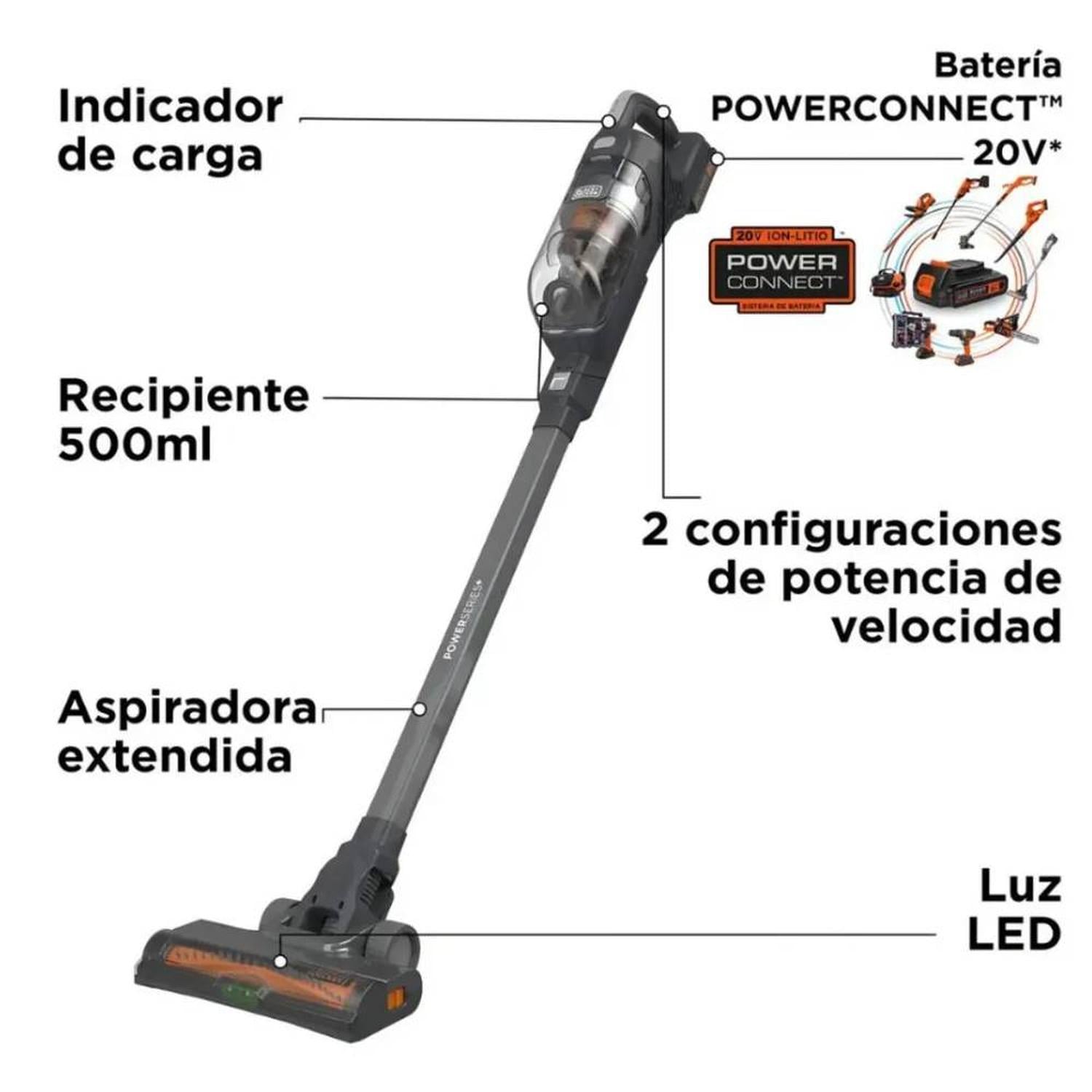 ASPIRADORA 18V 2EN1 INC 1 BATERIA 2,0AH BLACK + DECKER BHFEA18D1-B2C - 3