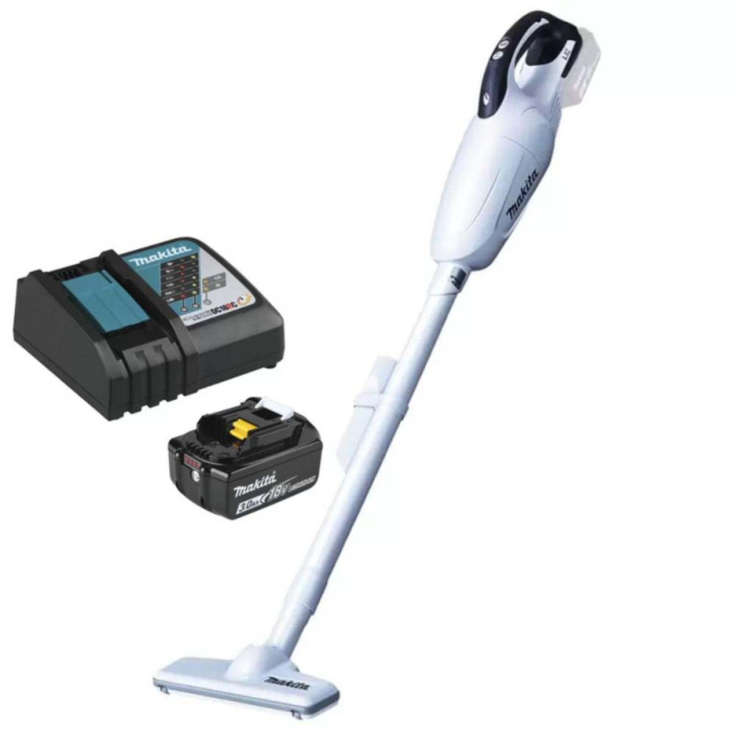 ASPIRADORA DE SUELO18V LXT 650ML 1 BATERIA 3.0 AH Y CARGADOR MAKITA DCL181FZW-3.0 - 1