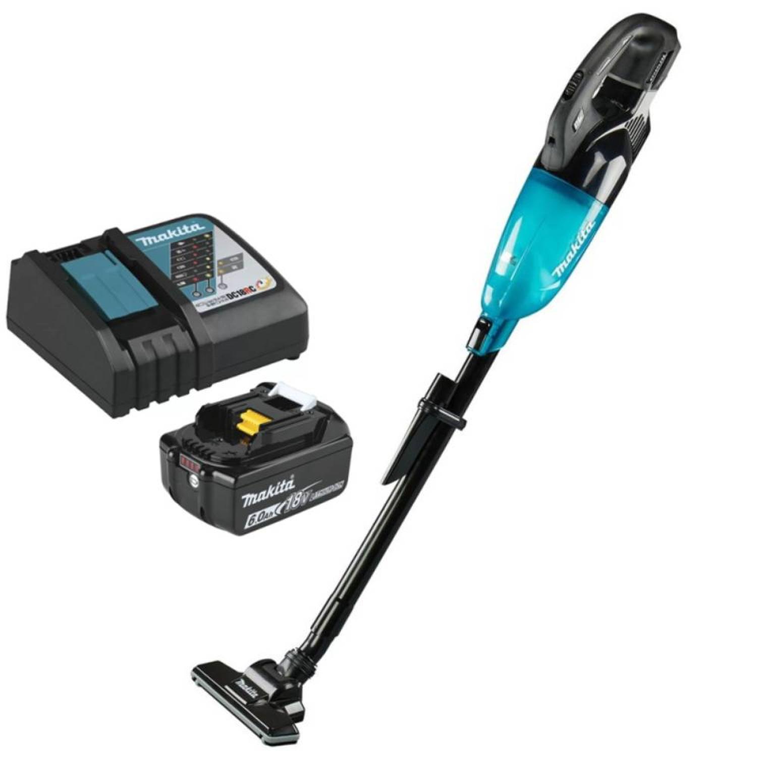 ASPIRADORA DE SUELO 18V 4VEL 730ML 1 BATERIA 6,0 AH Y CARGADOR MAKITA DCL283FZB-6.0 - 1
