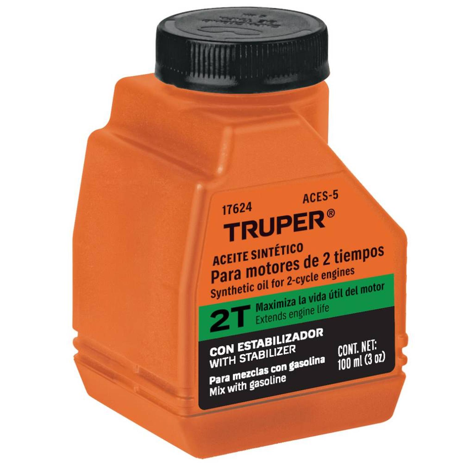ACEITE SEMI-SINTÉTICO PARA MOTOR 2 TIEMPOS 100 ML (3OZ) TRUPER 17624 - 1