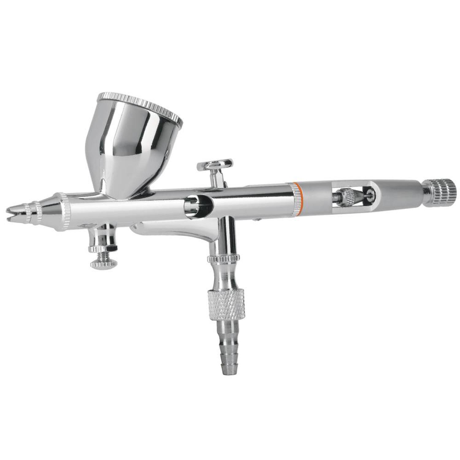 PISTOLA AERÓGRAFICA DE GRAVEDAD 0.3MM CON VASO FIJO 7 ML TRUPER 16020 - 1