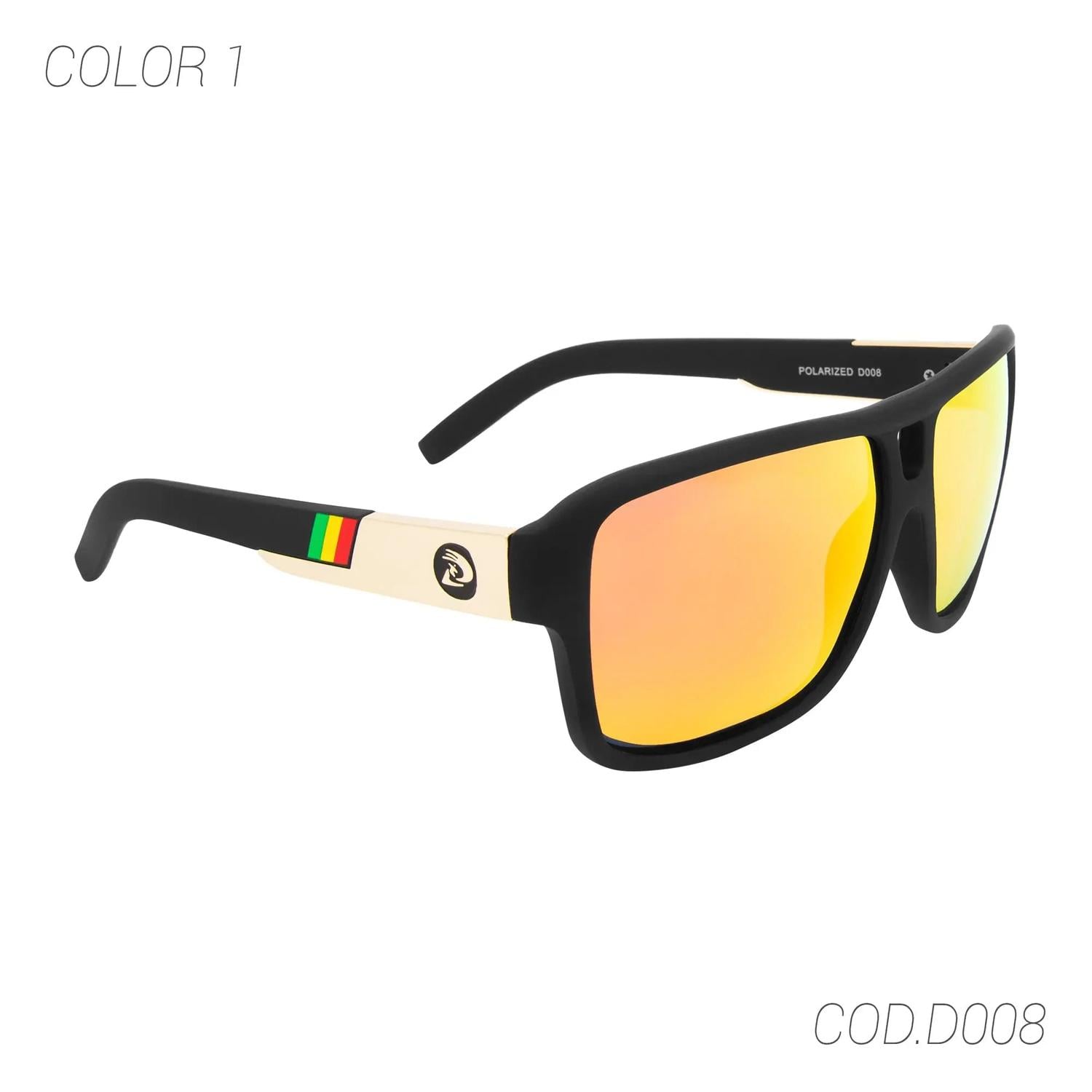 LENTES DE SOL POLARIZADOS UNISEX D008 DUBERY NEGRO_NARANJA 1014723 TAMAÑO TALLA ÚNICA - 3