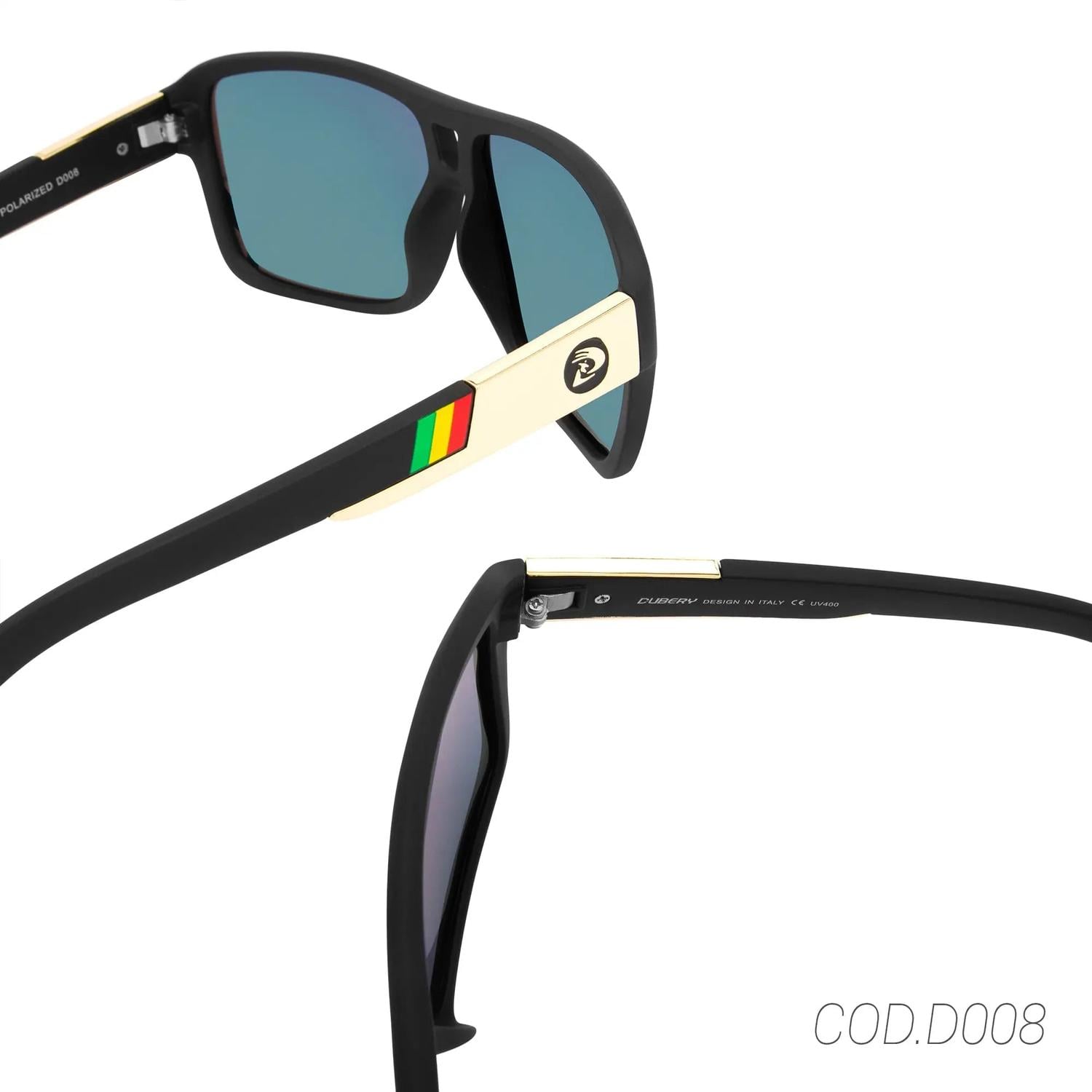 LENTES DE SOL POLARIZADOS UNISEX D008 DUBERY NEGRO_NARANJA 1014723 TAMAÑO TALLA ÚNICA - 7