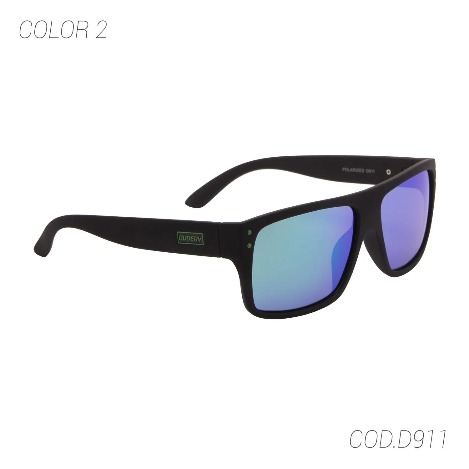 LENTES DE SOL POLARIZADOS UNISEX D911 DUBERY NEGRO Y DISEÑO VERDE 1016019 TAMAÑO TALLA ÚNICA - 5