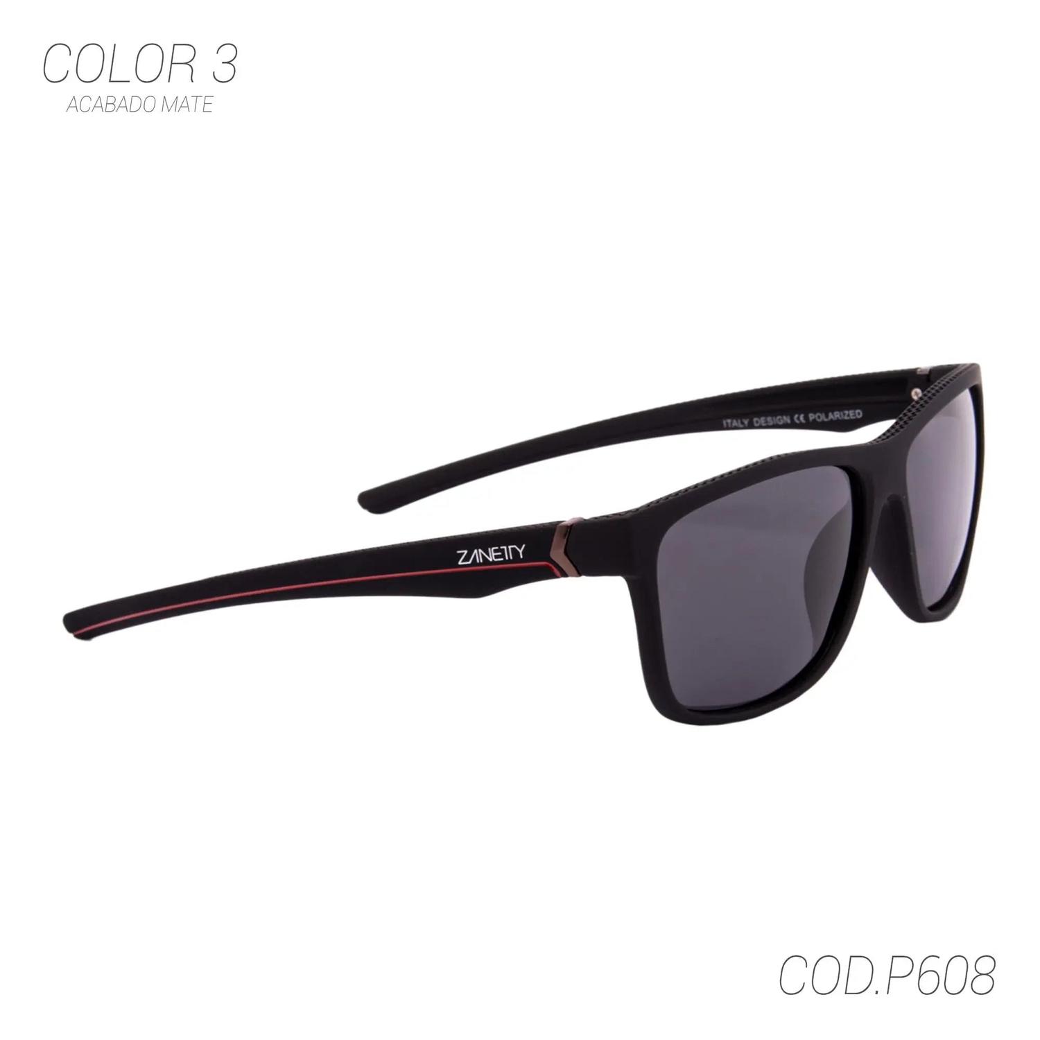 LENTES DE SOL POLARIZADOS HOMBRE P608 ZANETTY TAMAÑO TALLA ÚNICA - 5
