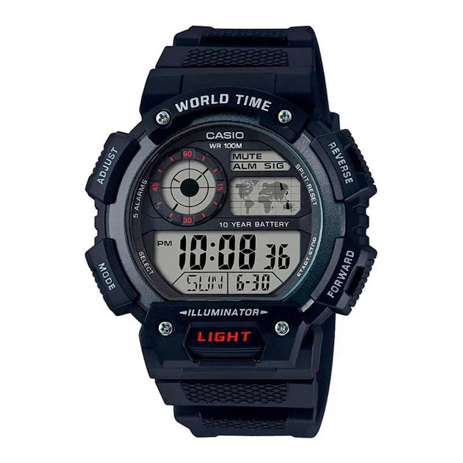 RELOJ CASIO HOMBRE ANÁLOGO ACUATICO AE-1400WH-1A - 1