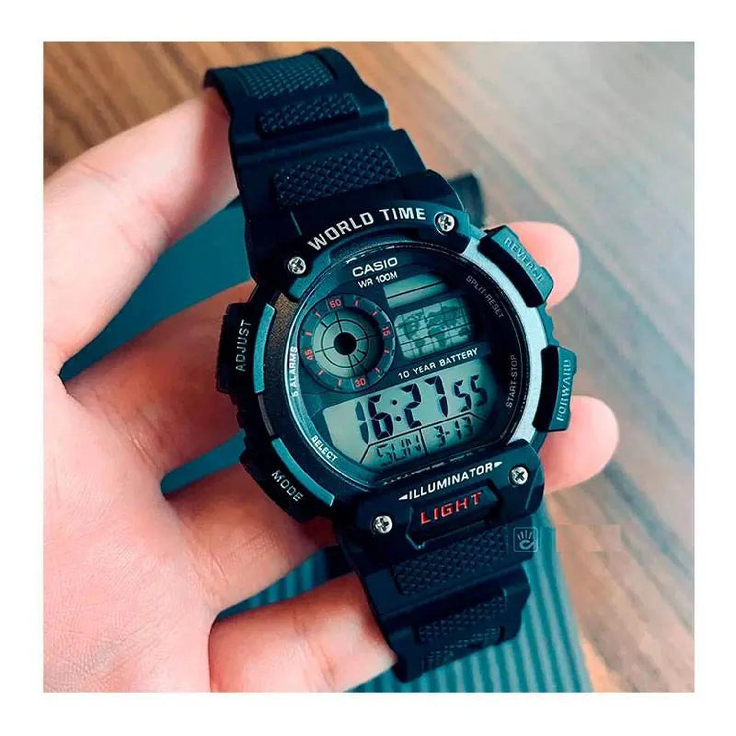 RELOJ CASIO HOMBRE ANÁLOGO ACUATICO AE-1400WH-1A - 5
