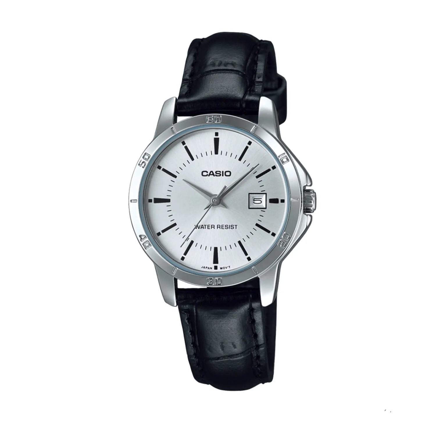 RELOJ ANALOGICO MUJER LTP-V004L-7AUDF CASIO NEGRO 1027730 - 1