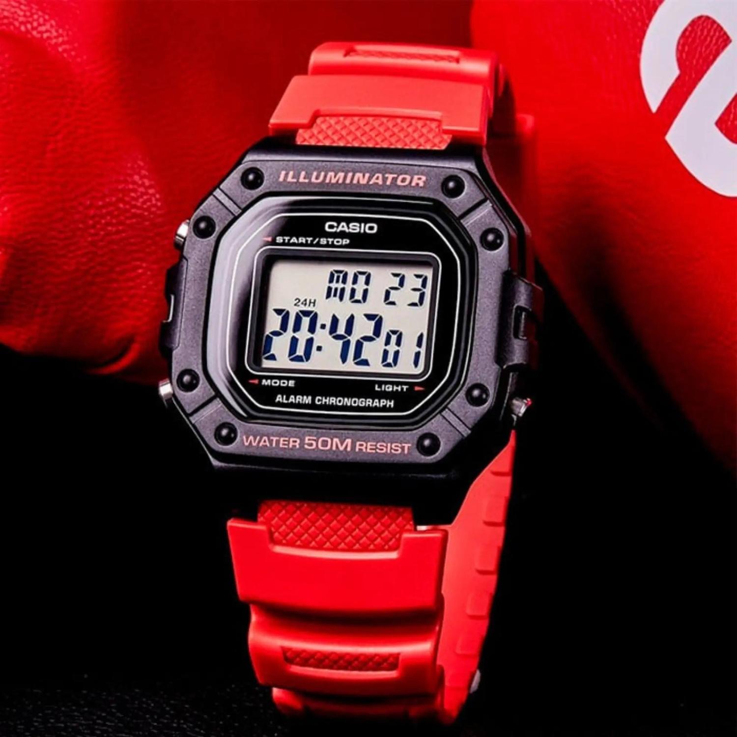 RELOJ CASIO HOMBRE ANÁLOGO DIGITAL W-218H-4BVCF - 4