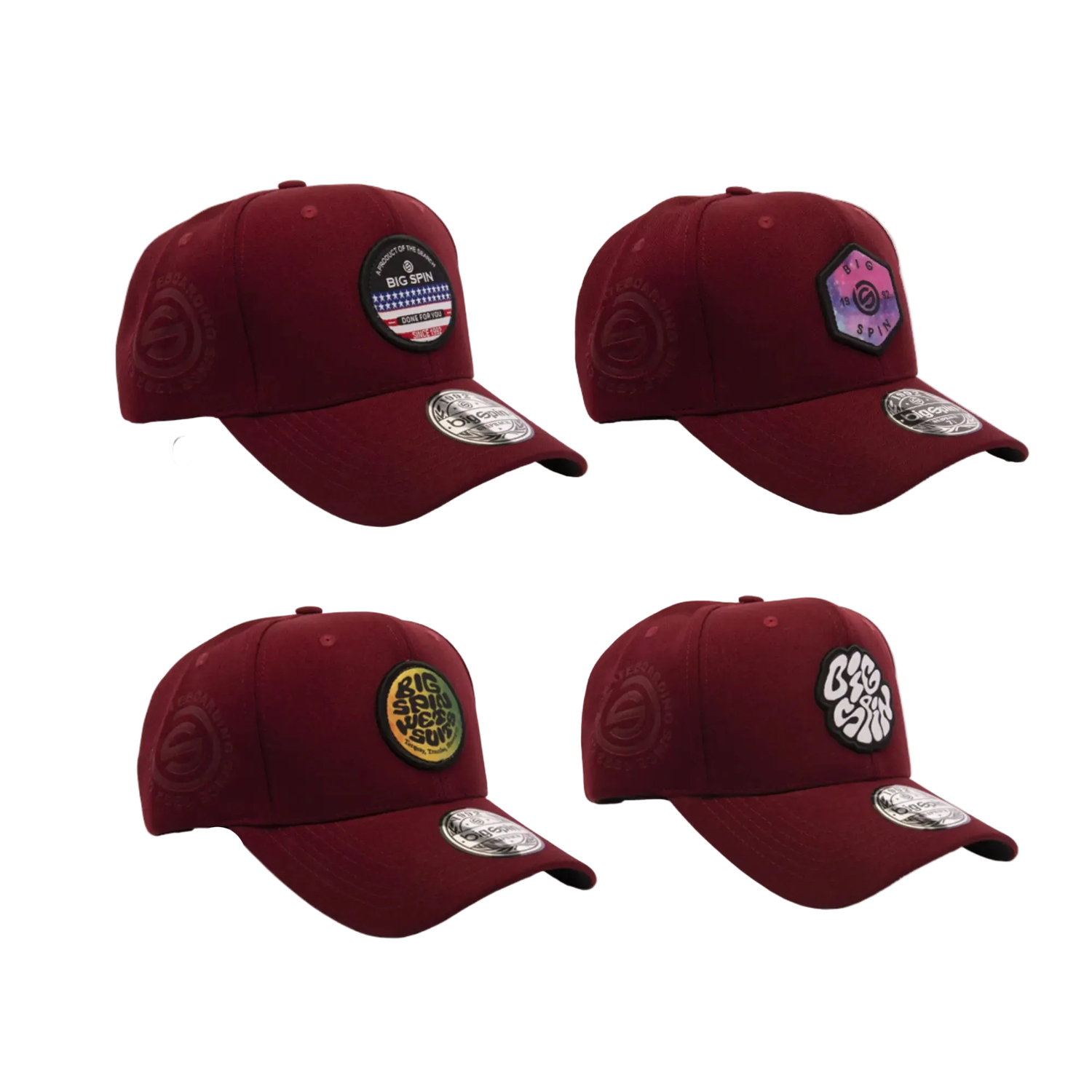 GORRA ALGODÓN BIGSPIN CON BROCHE UNISEX 3BSC40 ROJO - 1