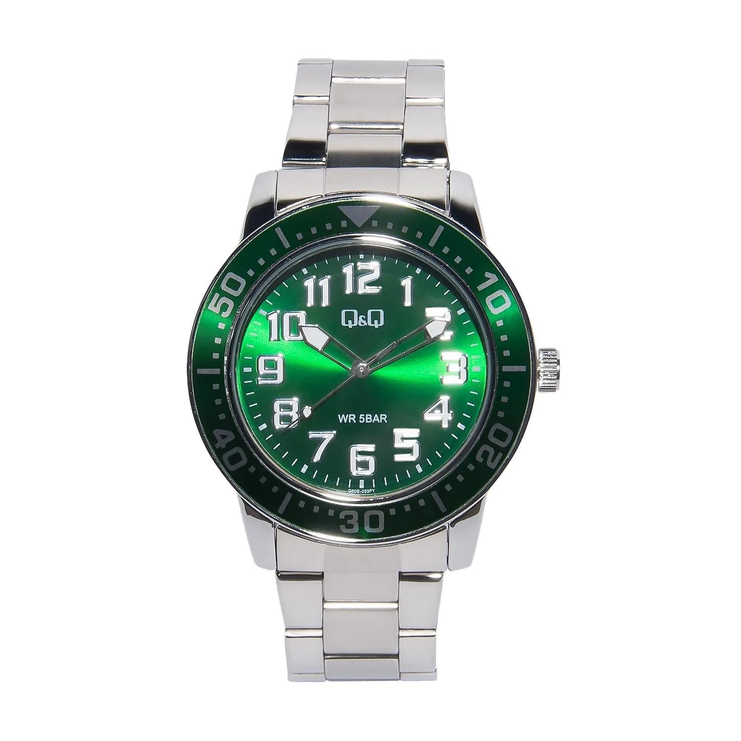 RELOJ ANALOGICO HOMBRE Q60B-003PY QYQ PLATEADO 1031605 - 1