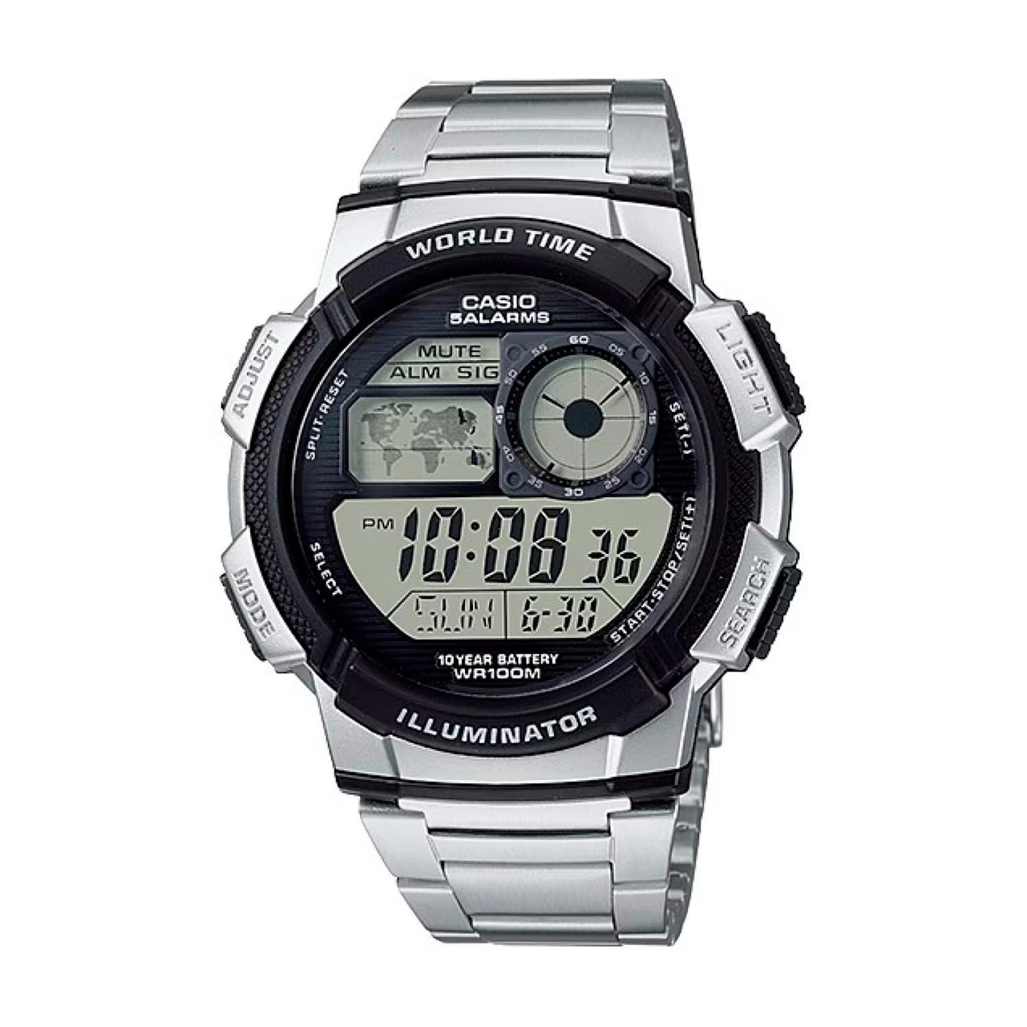 RELOJ DIGITAL HOMBRE AE-1000WD-1AVDF CASIO PLATEADO 1032127 - 1