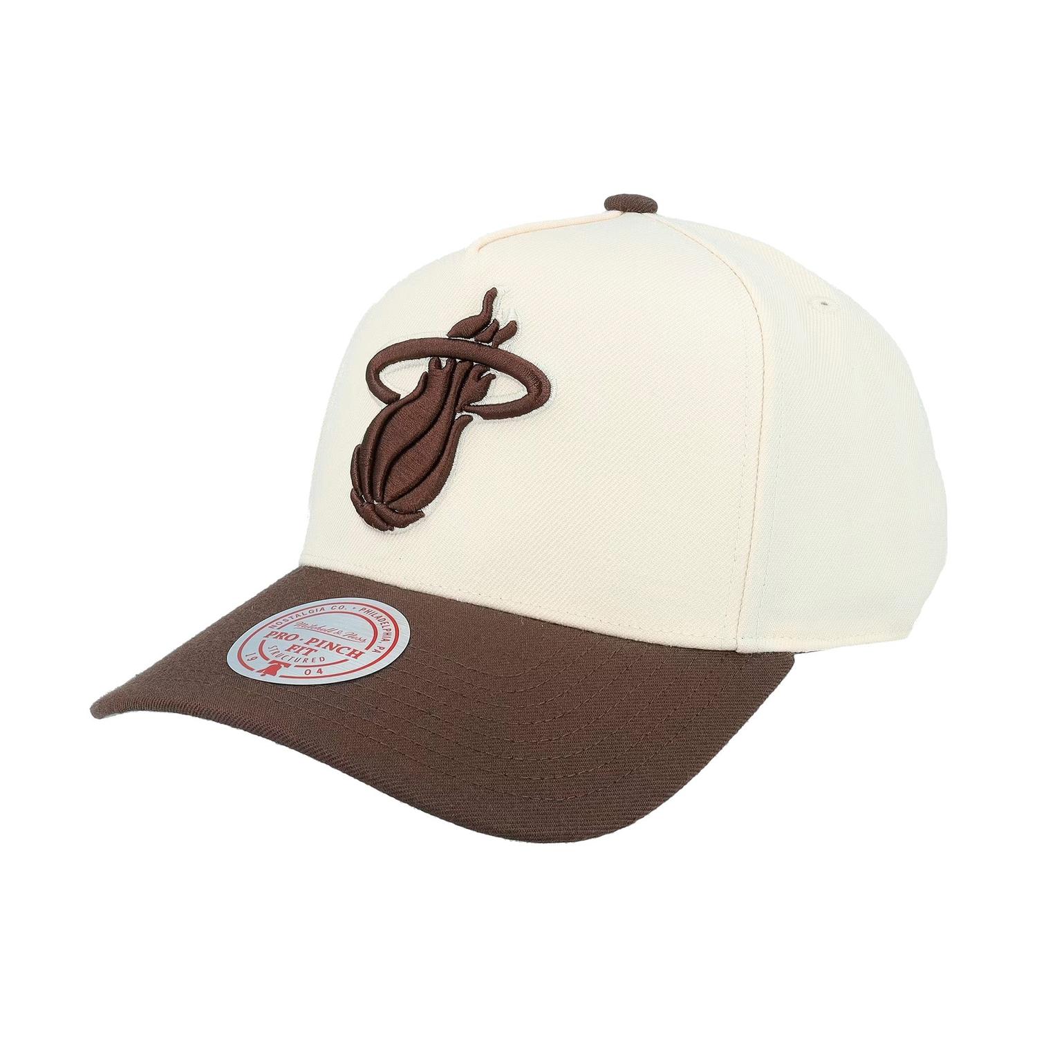 GORRA MITCHELL Y NESS NBA-MIAMI HEAT HP12969-MHECREA DORADO 1032551 - 1