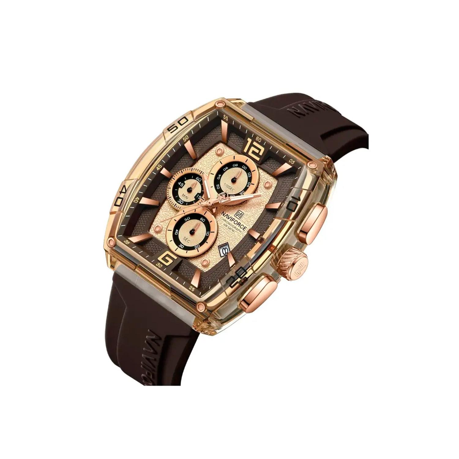 RELOJ ANALOGICO HOMBRE NF6101 RG/Y/CE NAVIFORCE MARRÓN 1032817 - 2