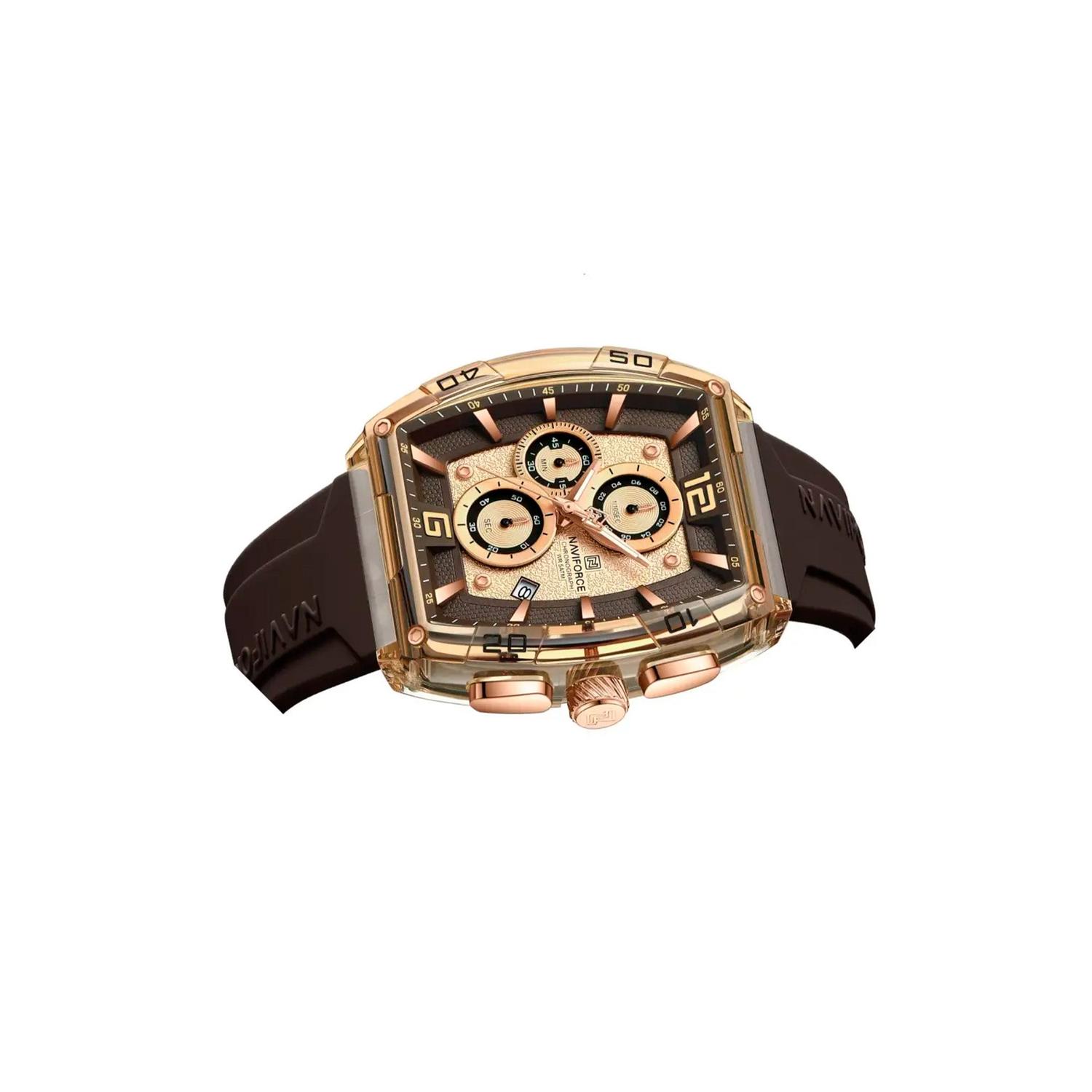 RELOJ ANALOGICO HOMBRE NF6101 RG/Y/CE NAVIFORCE MARRÓN 1032817 - 3