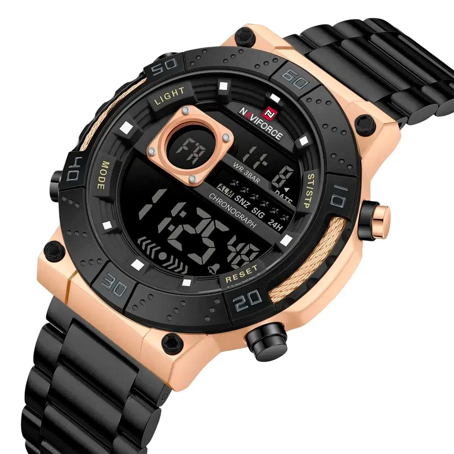 RELOJ DIGITAL HOMBRE NF9241S RGBB NAVIFORCE NEGRO 1032780 - 2
