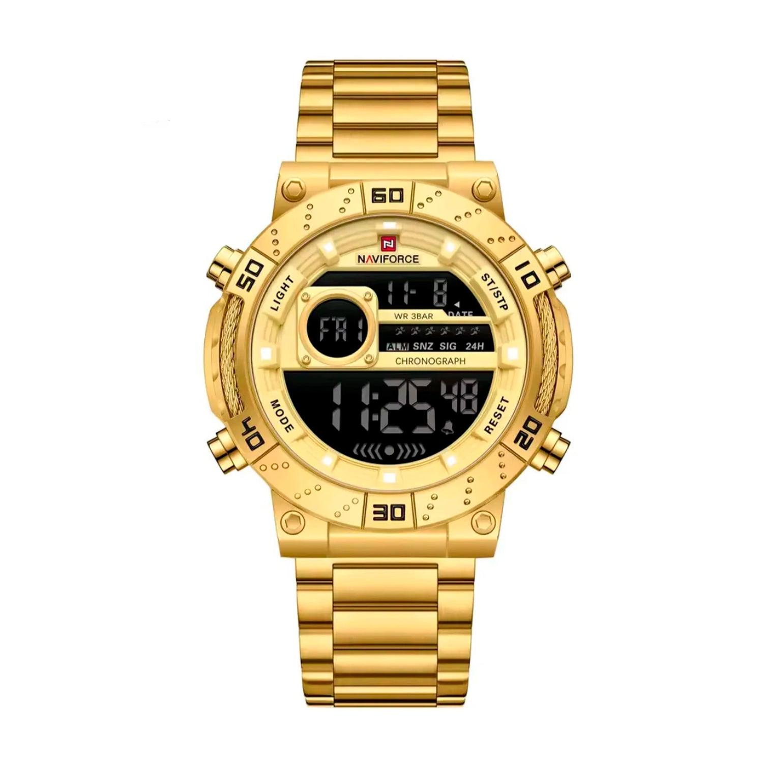 RELOJ DIGITAL HOMBRE NF9241S GGG NAVIFORCE DORADO 1032779 - 1