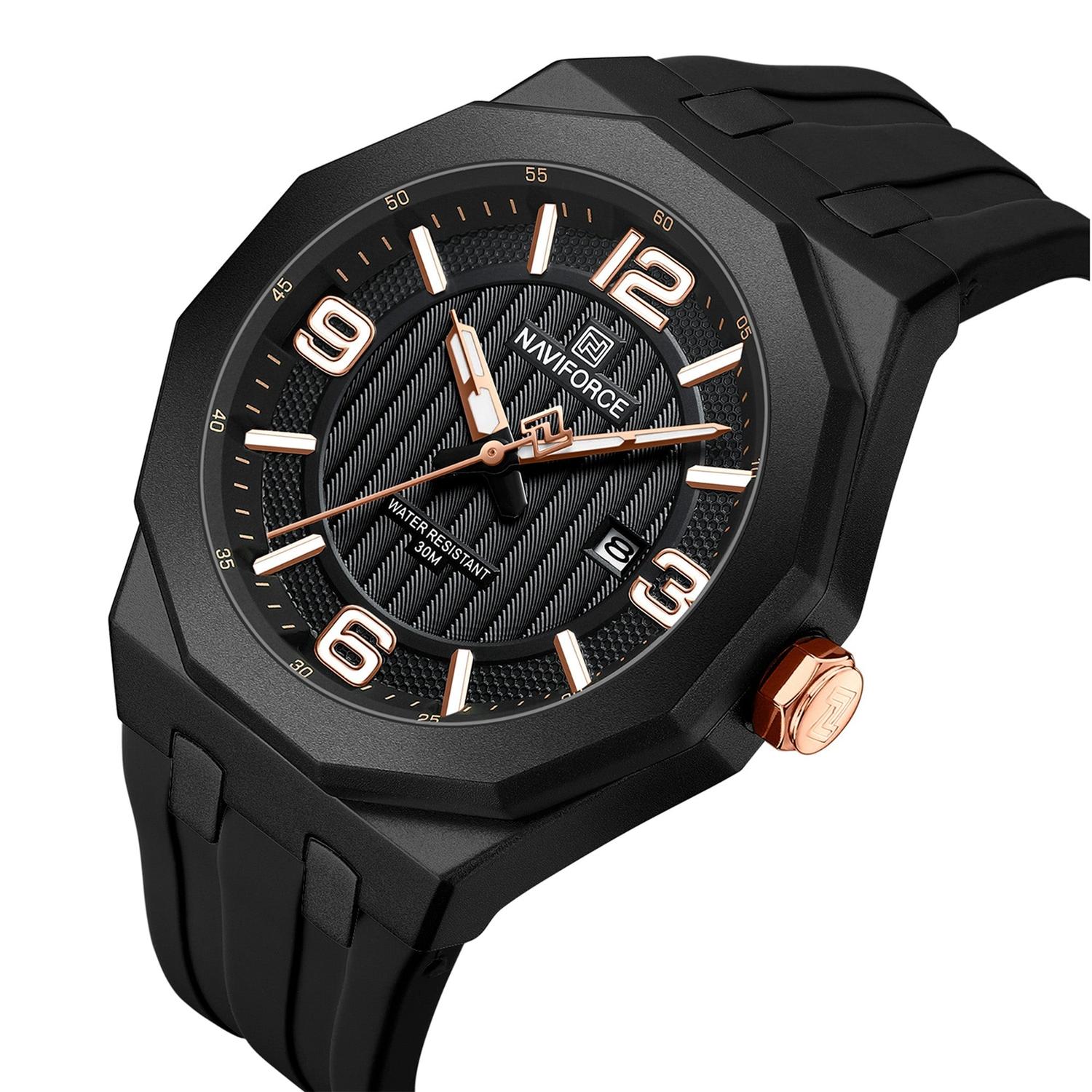 RELOJ ANALOGICO HOMBRE NF8079 B/RG/B NAVIFORCE NEGRO 1032793 - 2