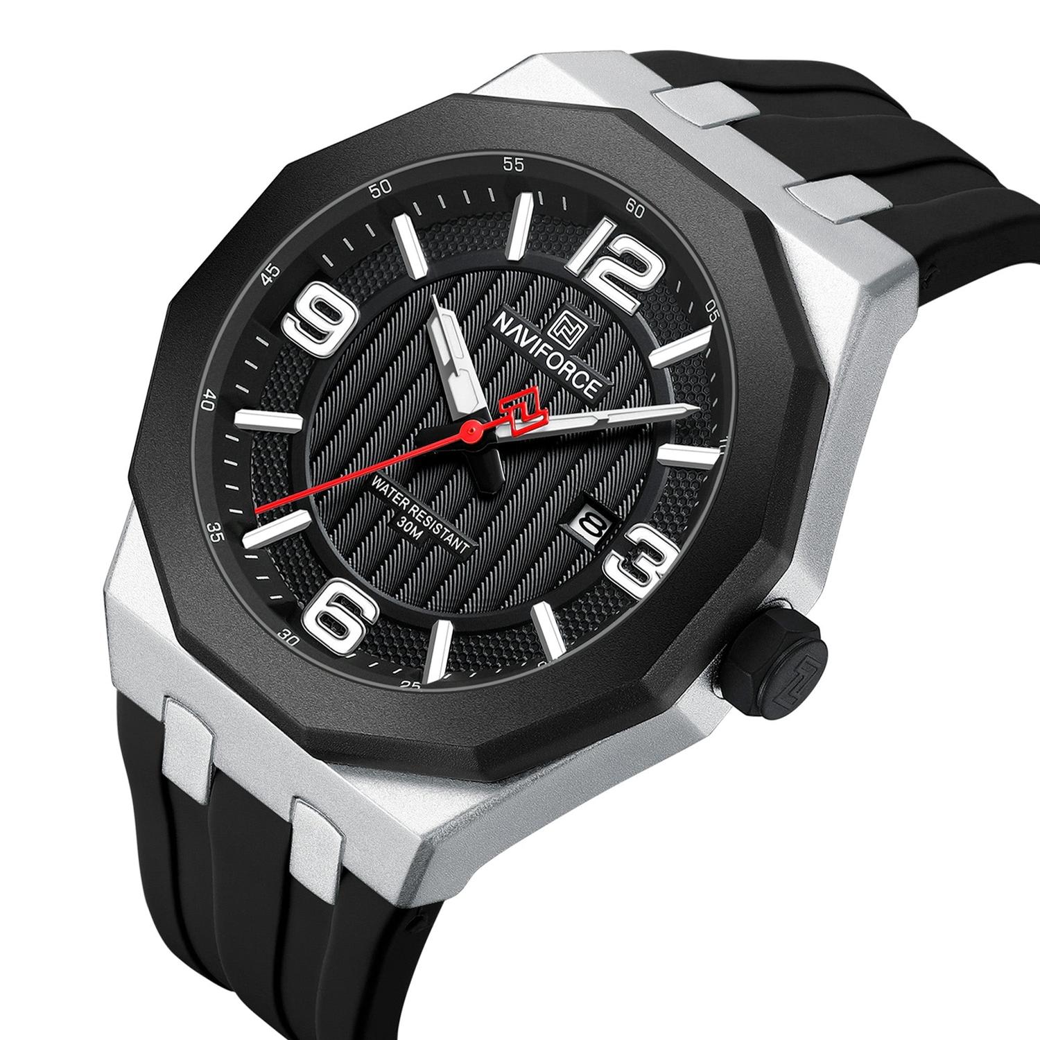 RELOJ ANALOGICO HOMBRE NF8079 S/B/B NAVIFORCE NEGRO 1032794 - 2